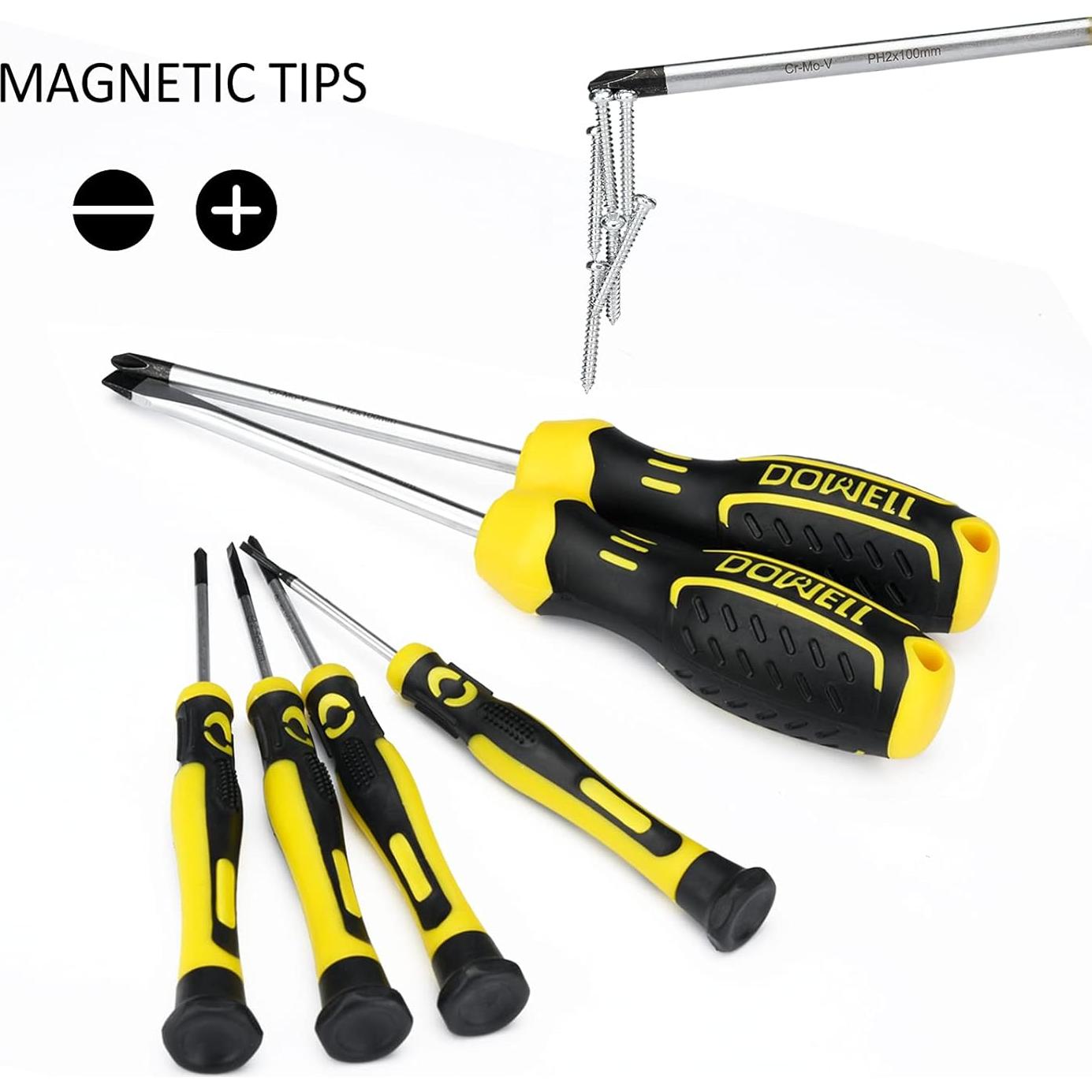 Juego de Herramientas DOWELL 185 Piezas con Caja de Almacenamiento