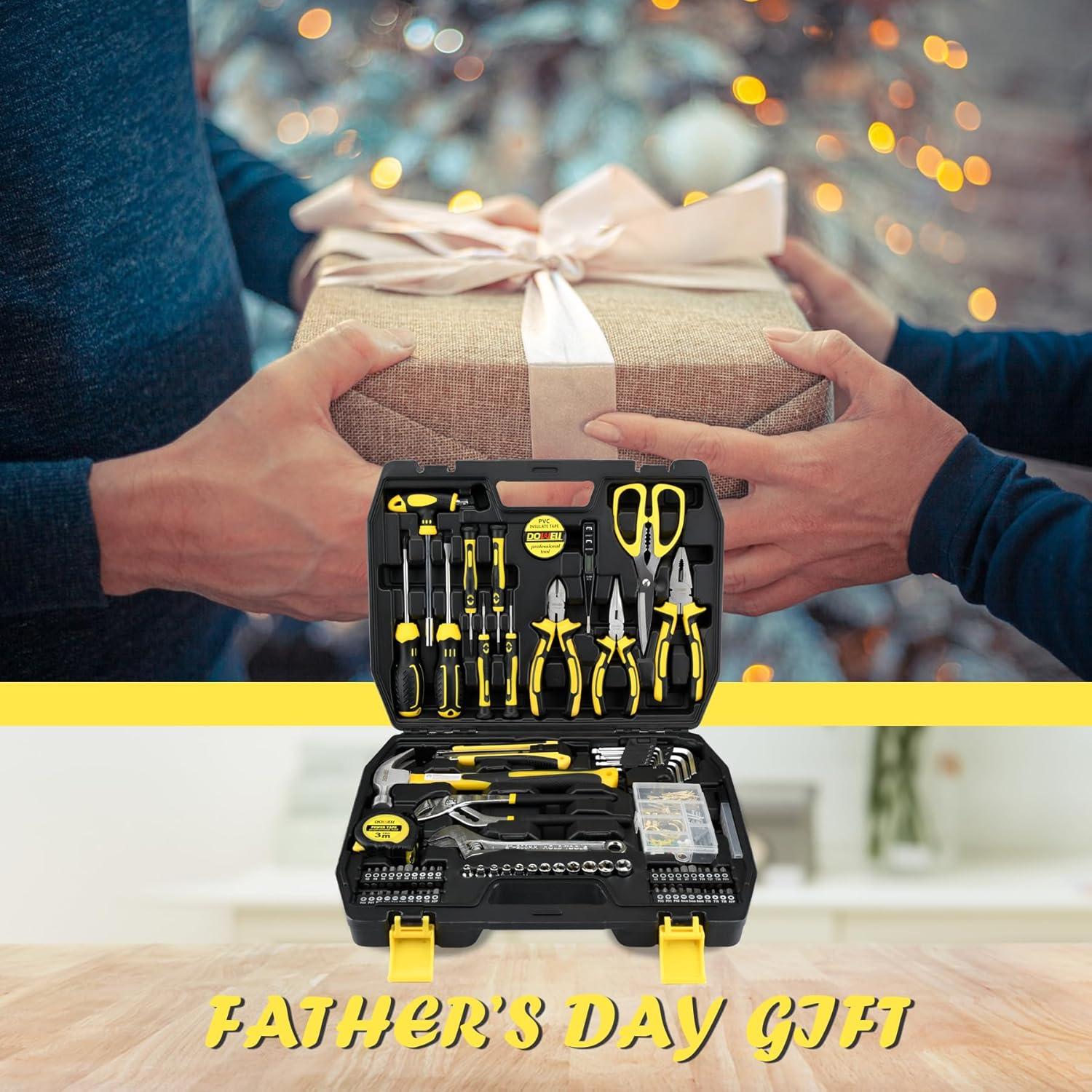 Juego de Herramientas DOWELL 185 Piezas con Caja de Almacenamiento