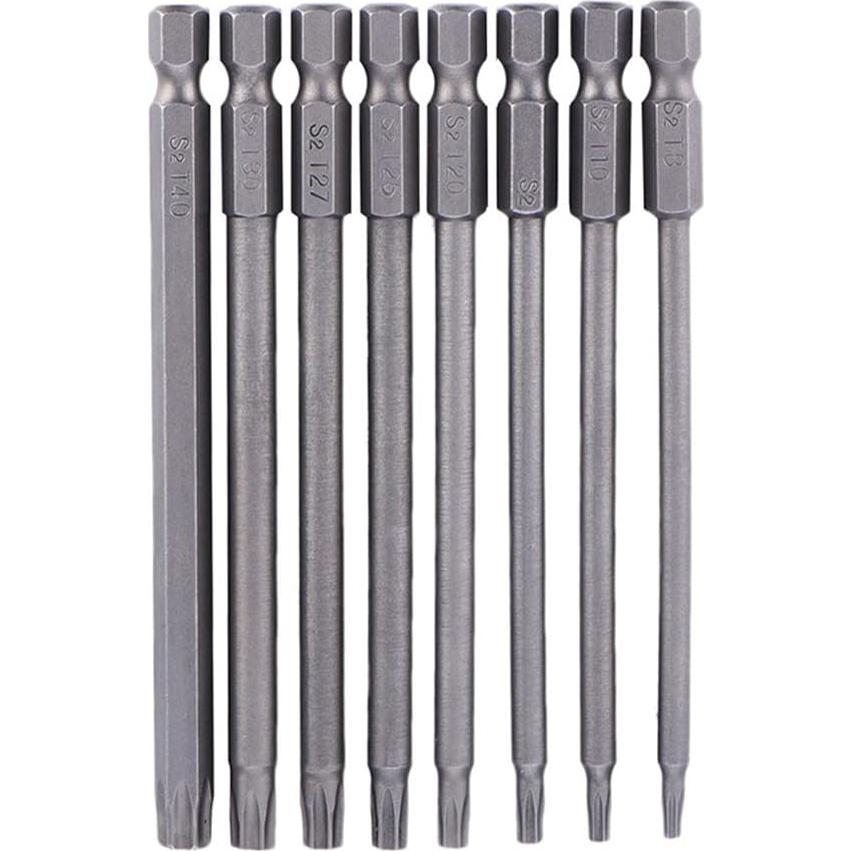 Juego de Puntas Torx Yakamoz 8pcs 100mm Hexagonal