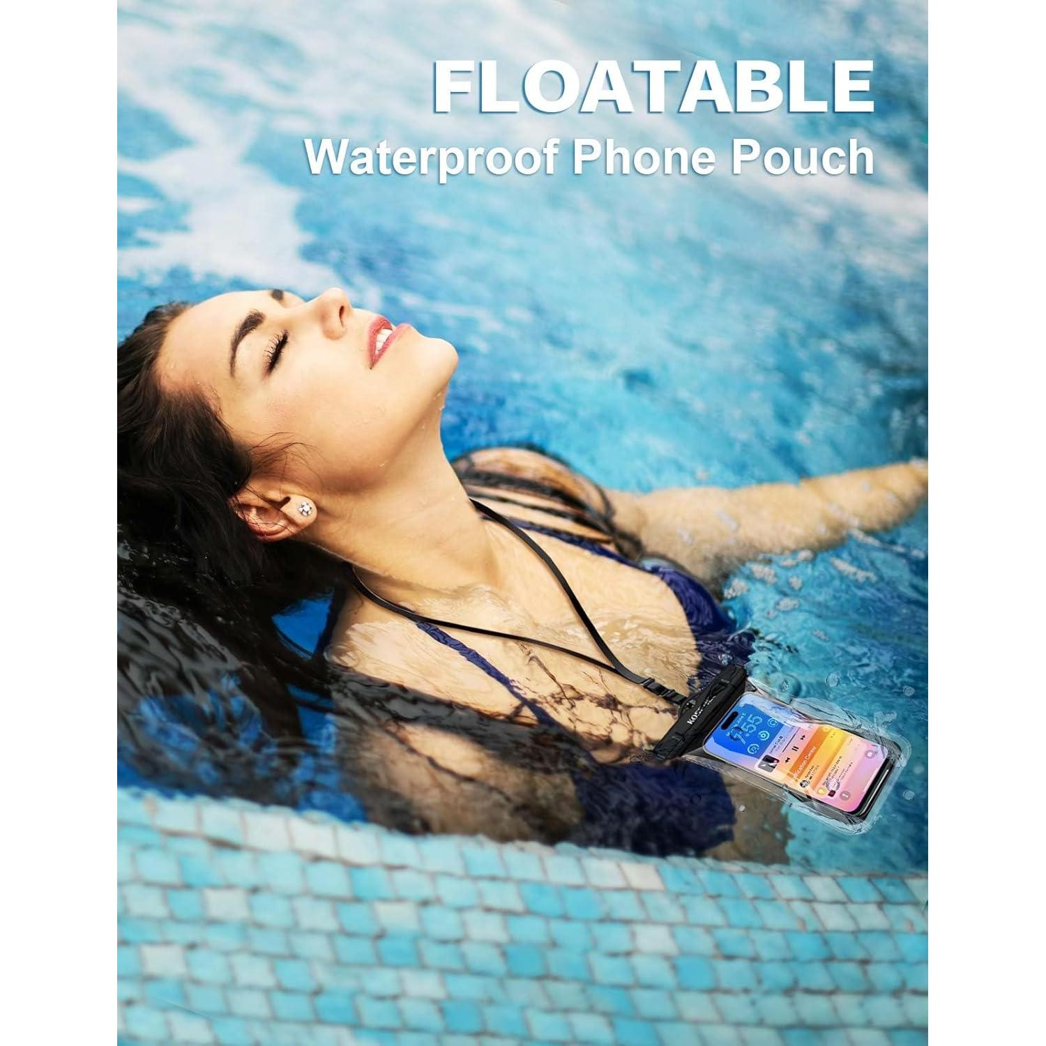 Funda Impermeable KOSENEC Flotante para Teléfono 2 Pzs