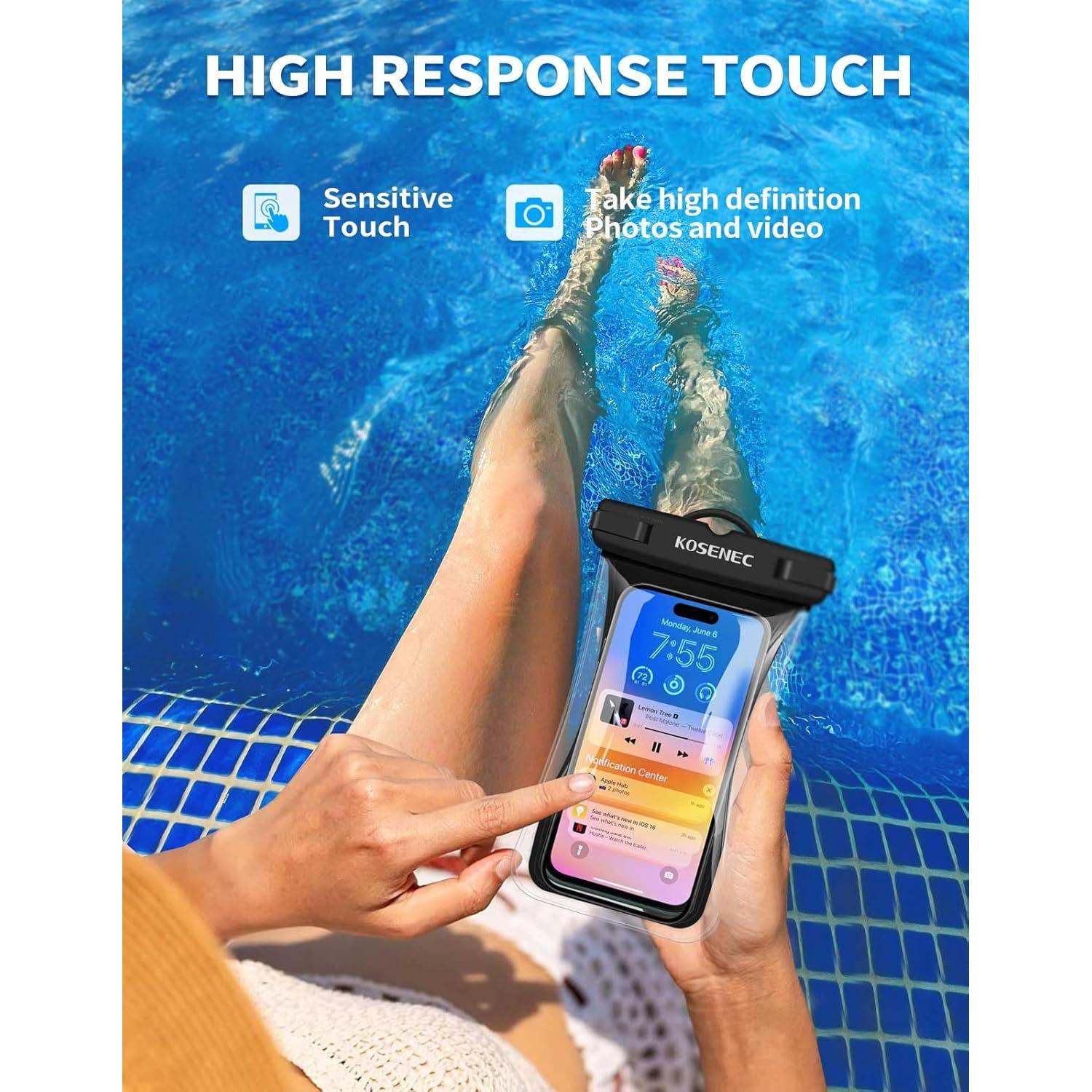 Funda Impermeable KOSENEC Flotante para Teléfono 2 Pzs