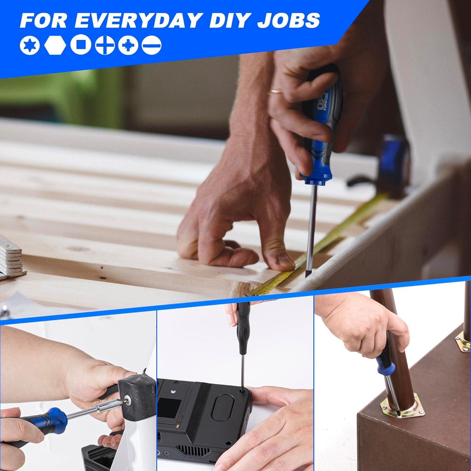 Juego de Destornilladores Prostormer 79 Piezas Magnéticos