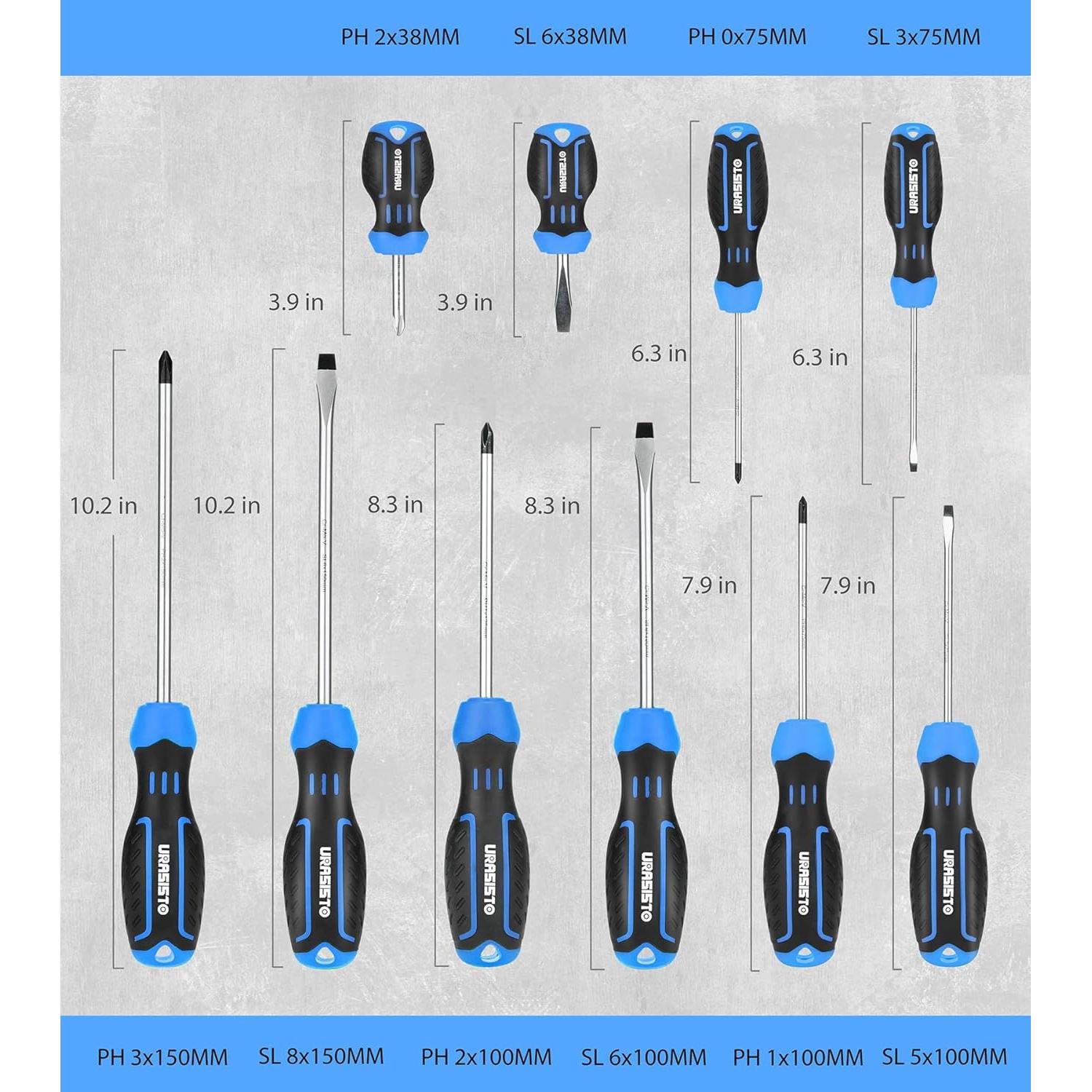 Juego de Destornilladores 120 Piezas URASISTO Magnéticos