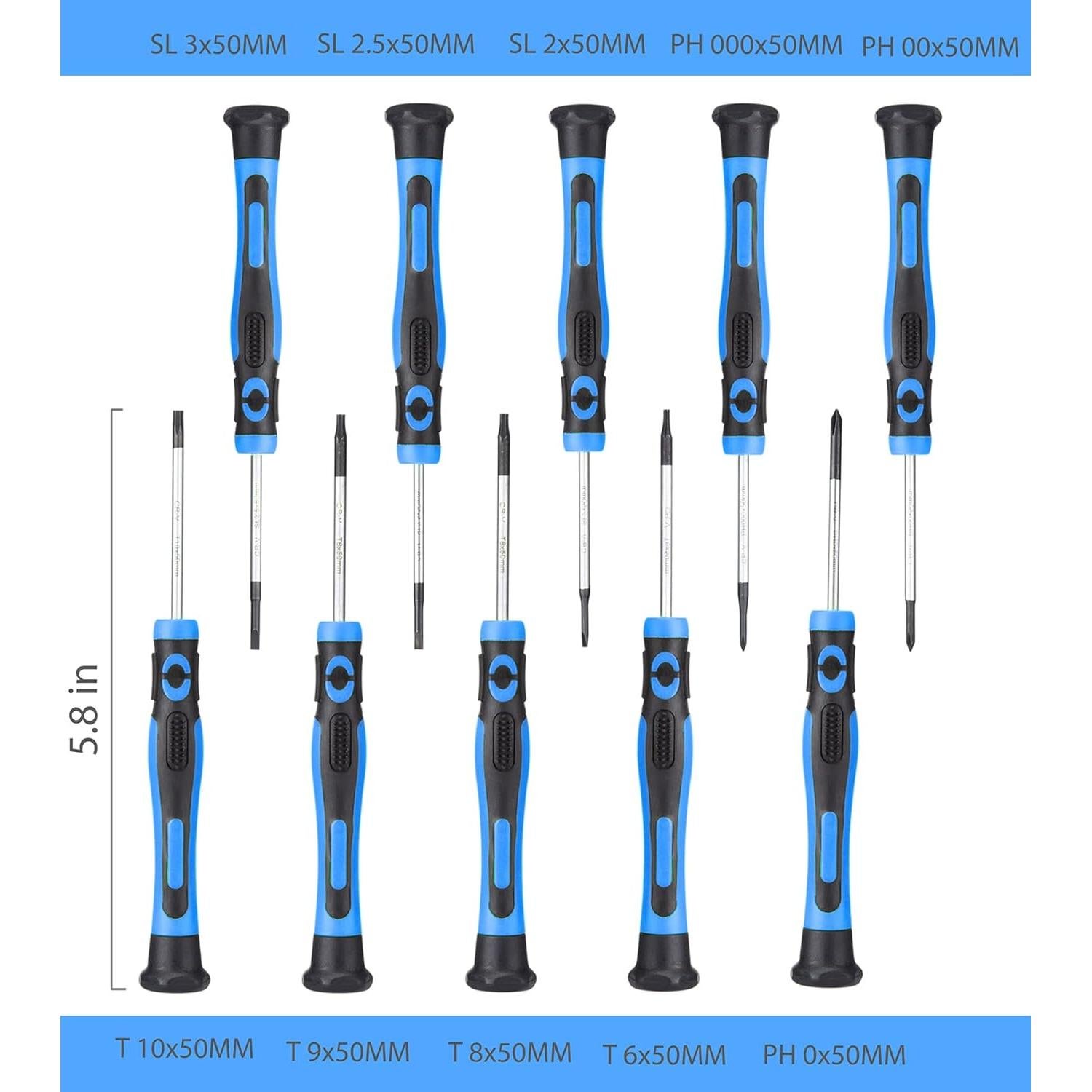 Juego de Destornilladores 120 Piezas URASISTO Magnéticos