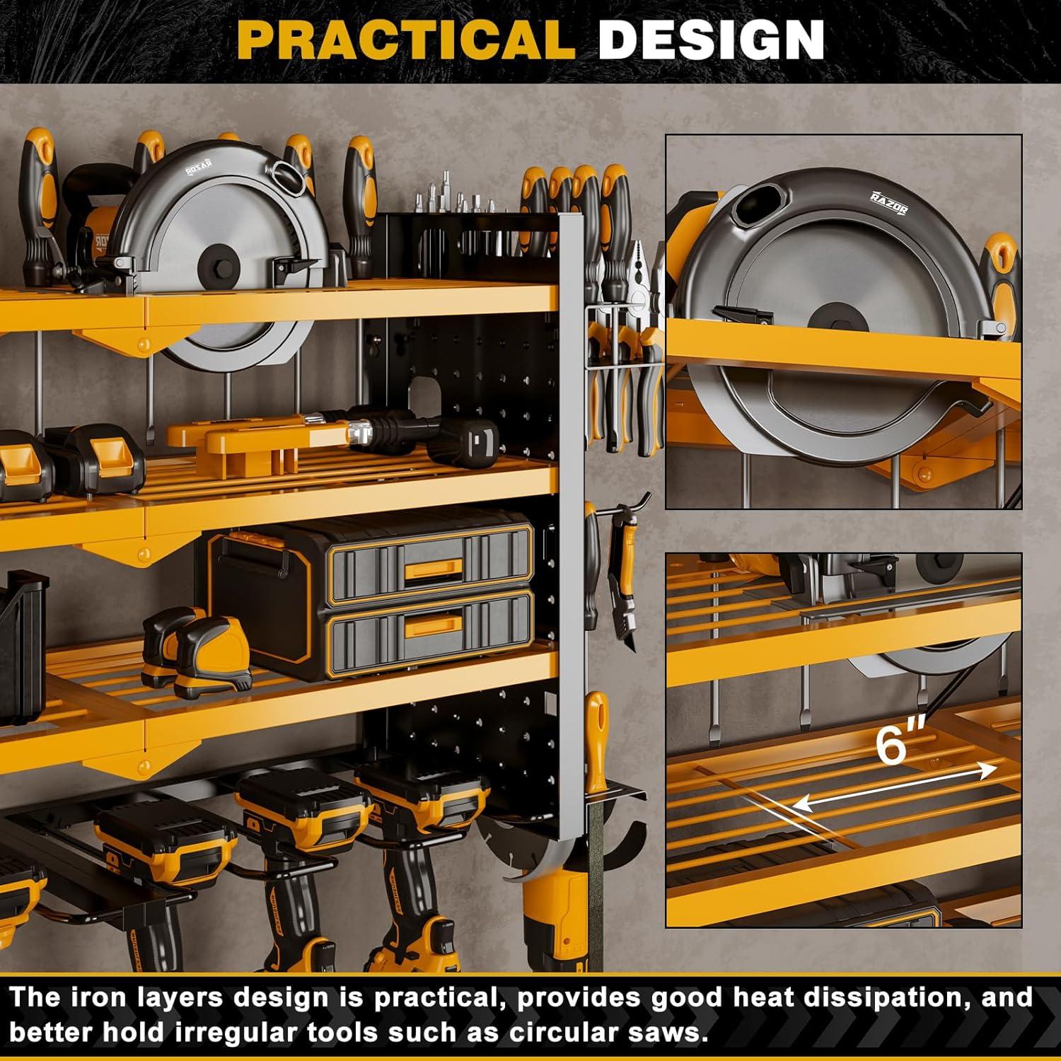 Organizador de Herramientas NattyDot 4 Niveles Amarillo