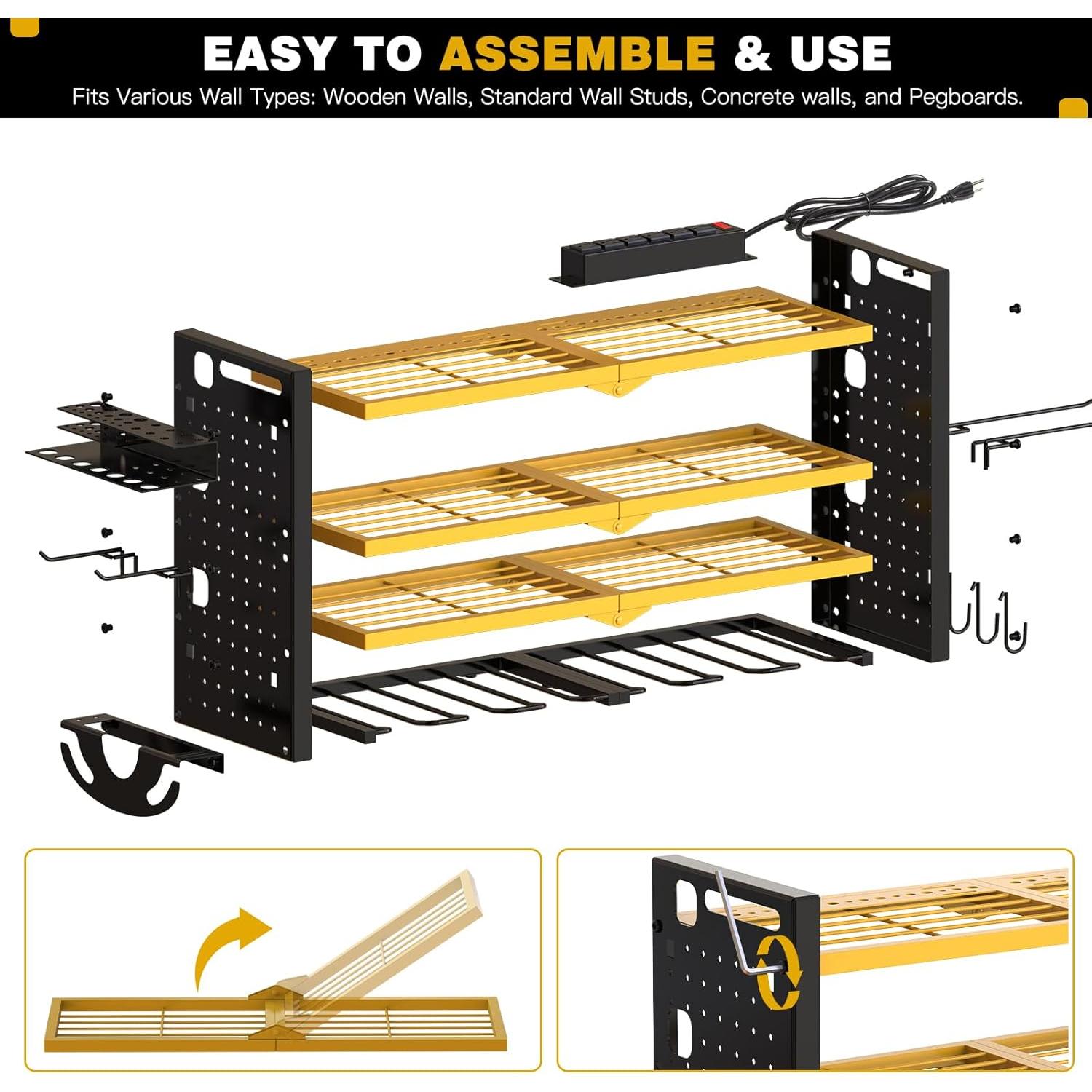 Organizador de Herramientas NattyDot 4 Niveles Amarillo