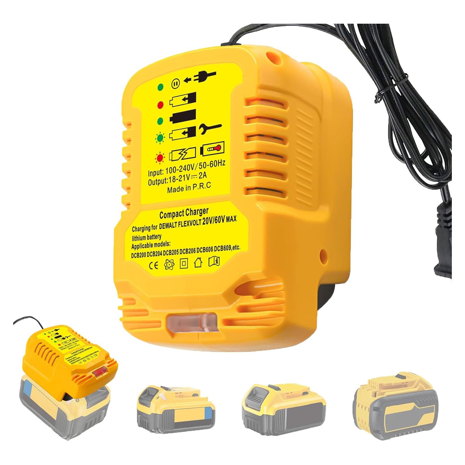 Cargador Mini DeWalt 20V para Baterías de Litio Compacto