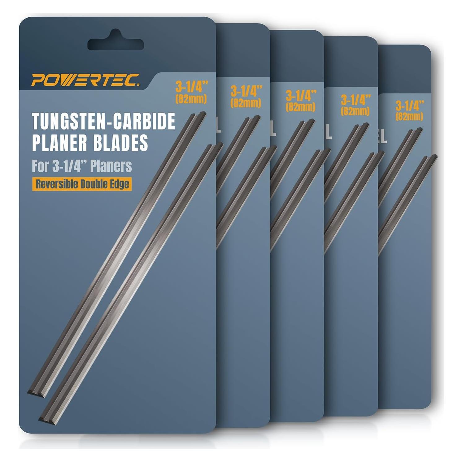 Cuchillas de Planer POWERTEC 10 PK Carburo 82 mm