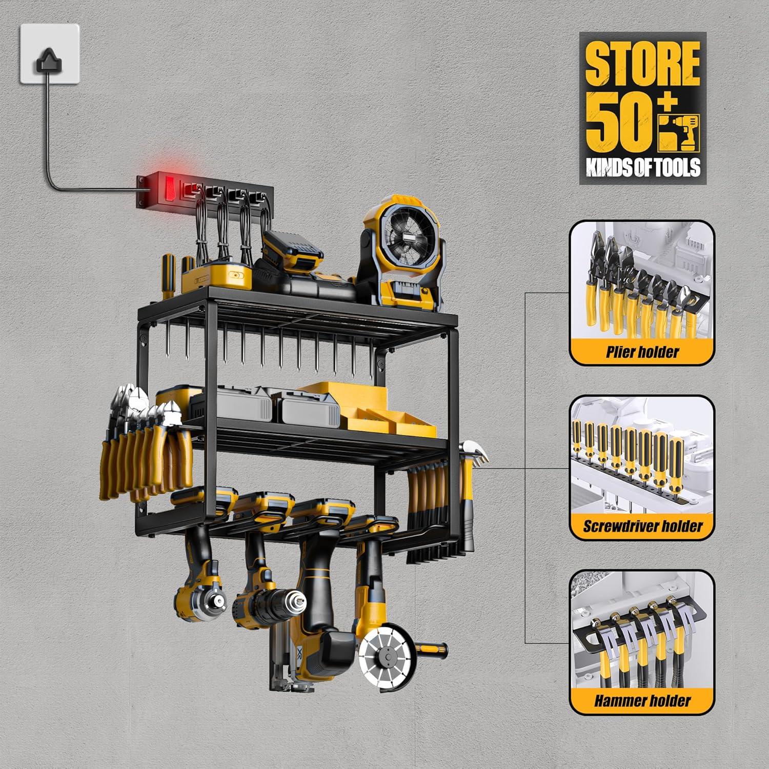 Organizador de Herramientas Amoowis 3 Capas con Carga