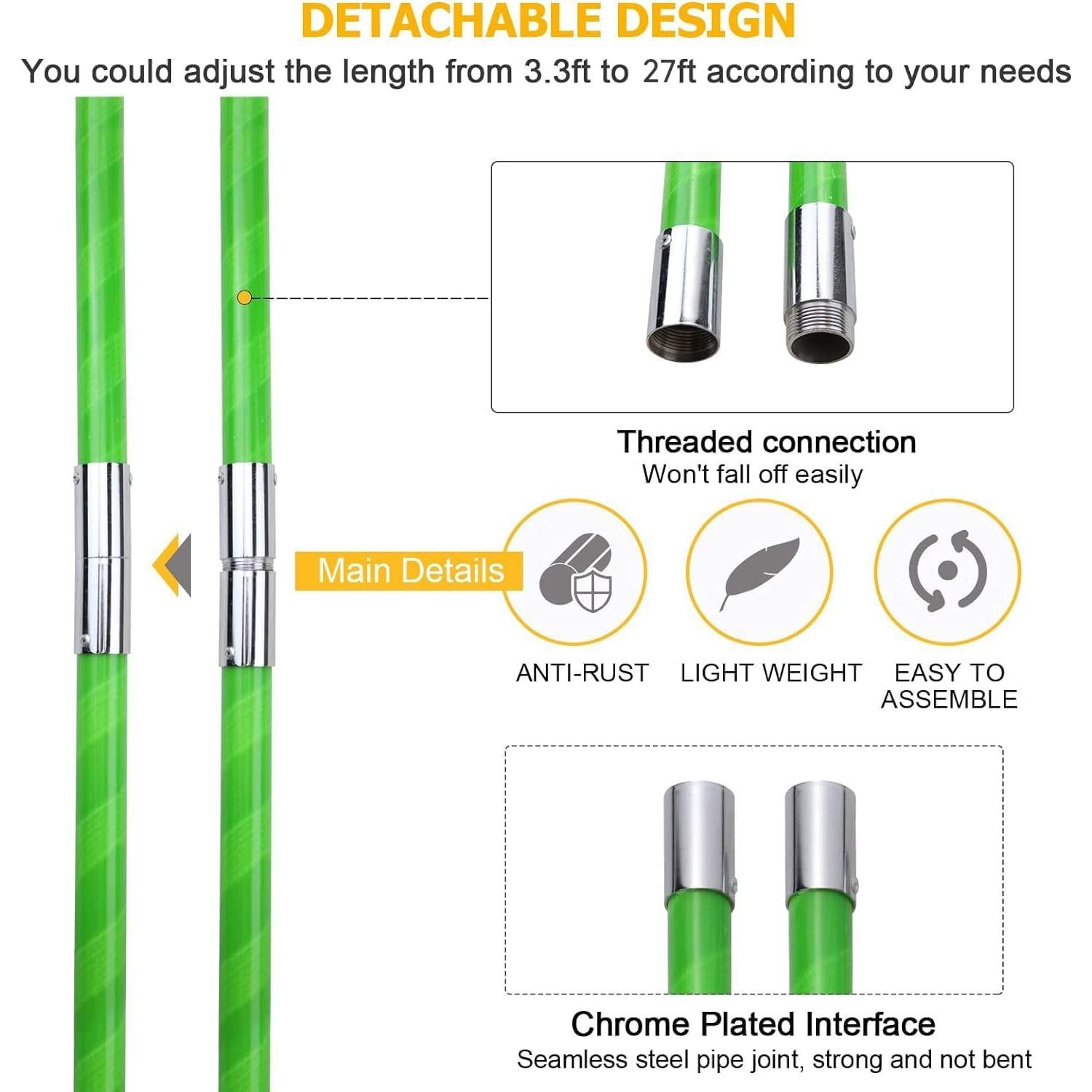 Podadora de Poste Likeem 8,23 m con Hoja de Acero