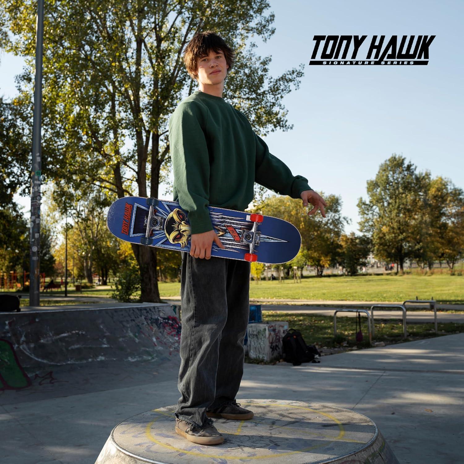 Patineta Voyager 31" (78,74 cm) 9 capas Arce Daga/Cruz/Cráneo