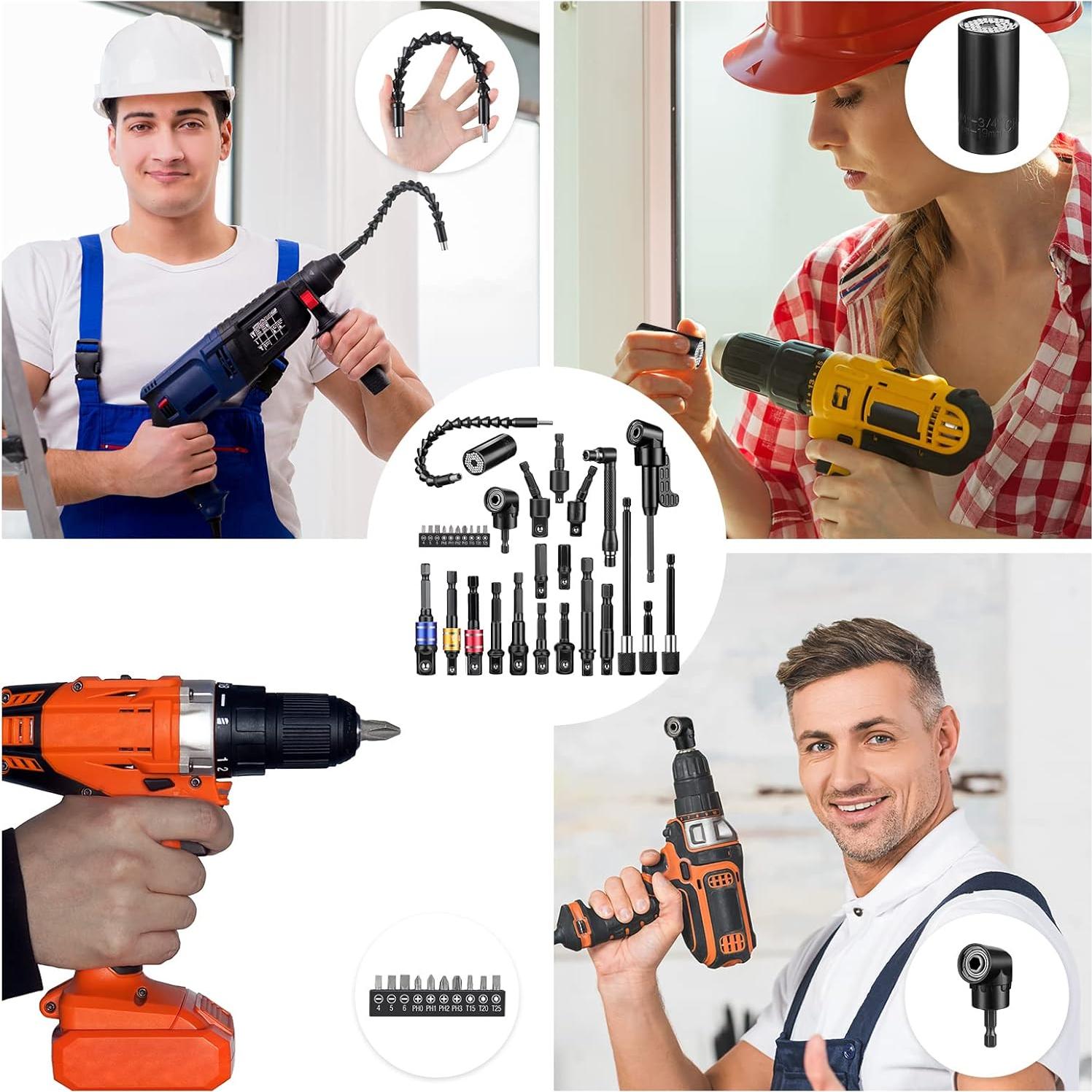 Juego de Extensión de Broca Flexible 32 Piezas Reginary