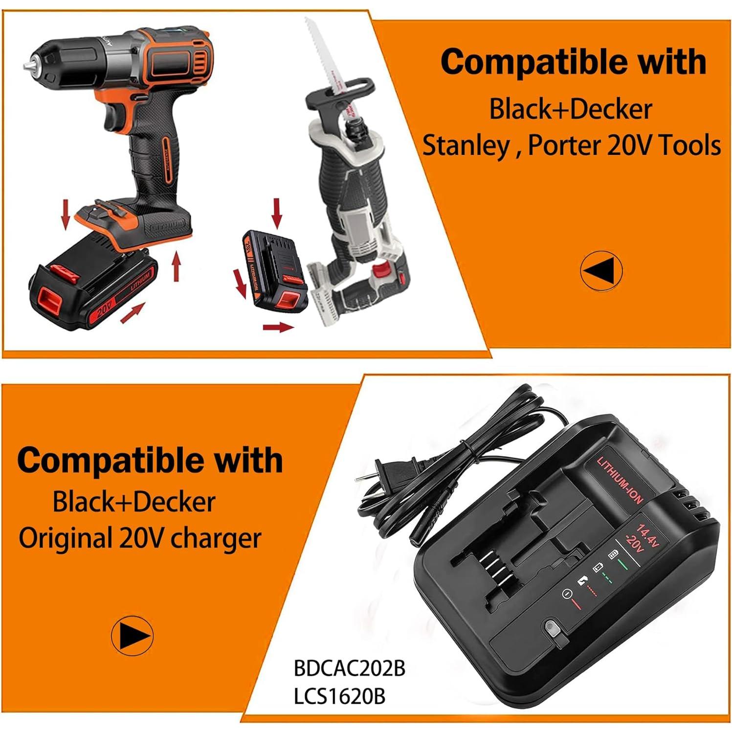 Batería de Reemplazo 20V Black Decker LBXR20 4.0Ah Litio