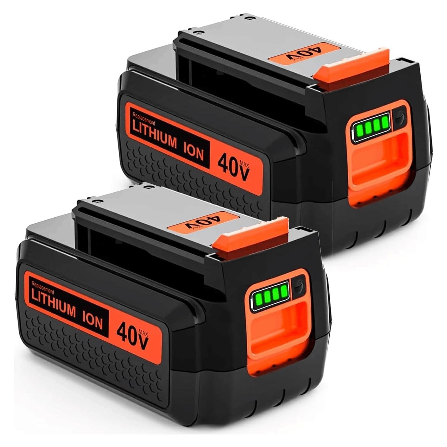Paquete de 2 Baterías 40V 3.0Ah Enermall para Black & Decker