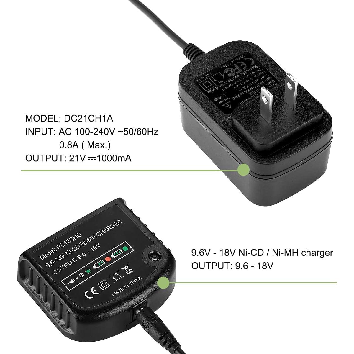 Batería de Litio 18V Powilling 2Pack para Black & Decker