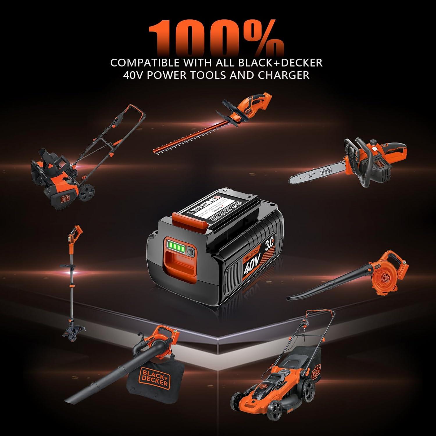 Batería Li-ion 40V DSANKE para Black+Decker 3000mAh