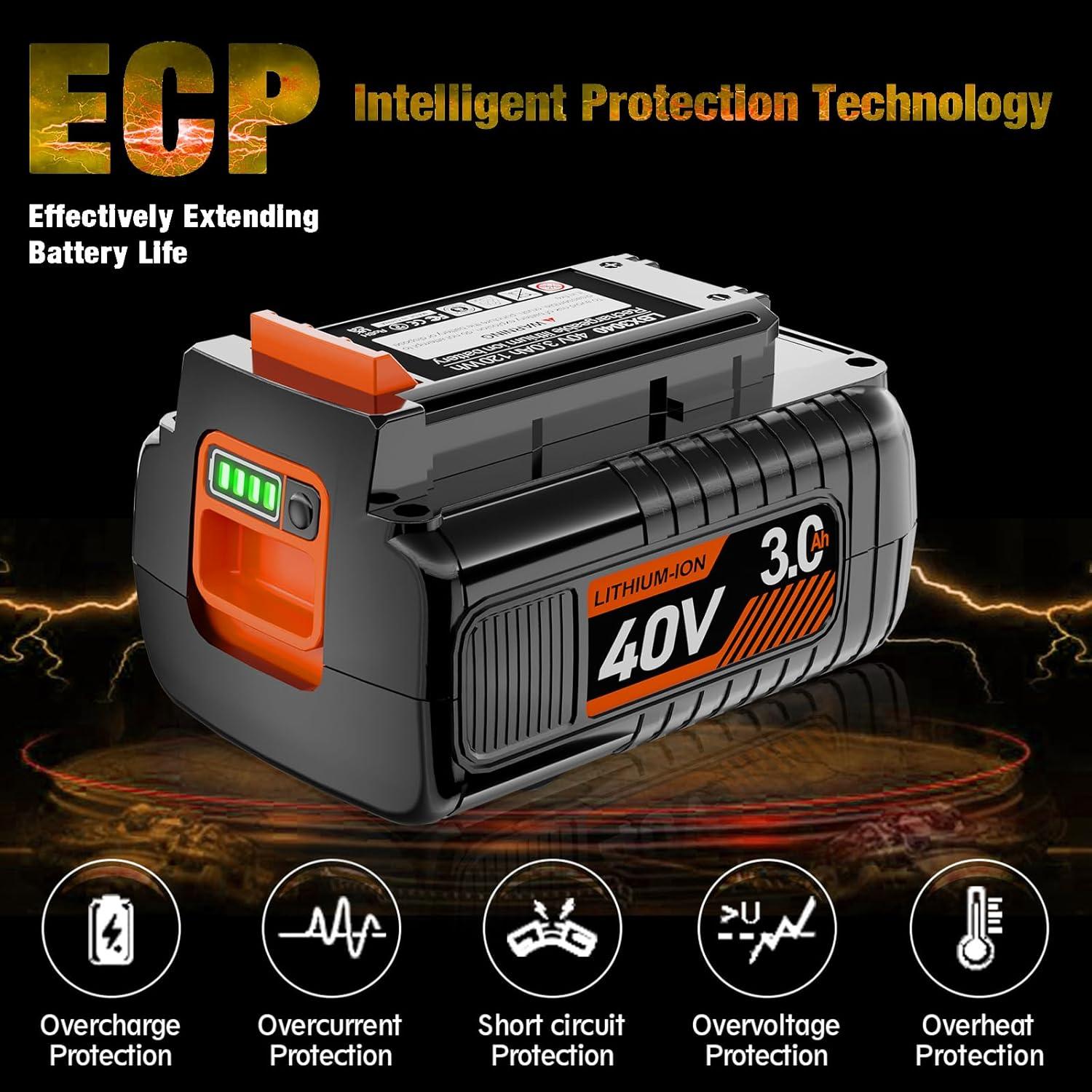 Batería Li-ion 40V DSANKE para Black+Decker 3000mAh