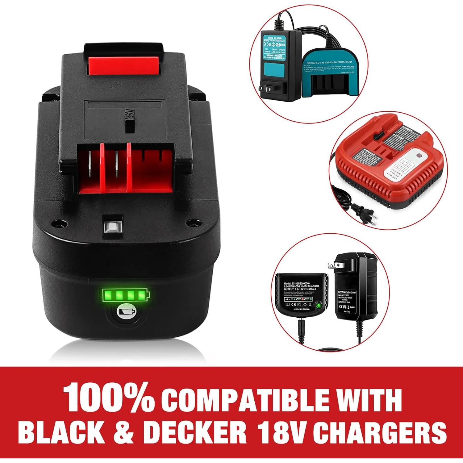 Batería de iones de litio DSANKE HPB18 18V 3.0Ah Black & Decker