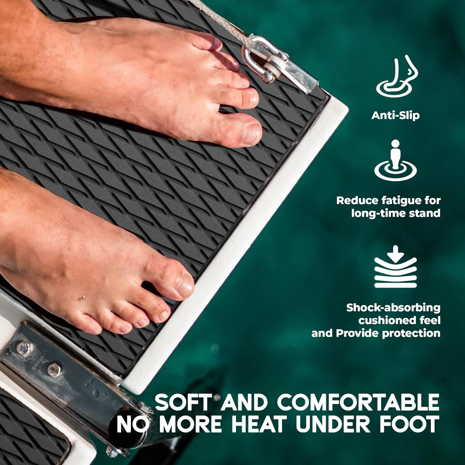 Boat Flooring - EVA Foam Boat Decking - Marine Flooring Marine Mats for Boats RV Yacht Kayak 94.5"x 47.2"/23.6"/15.7"