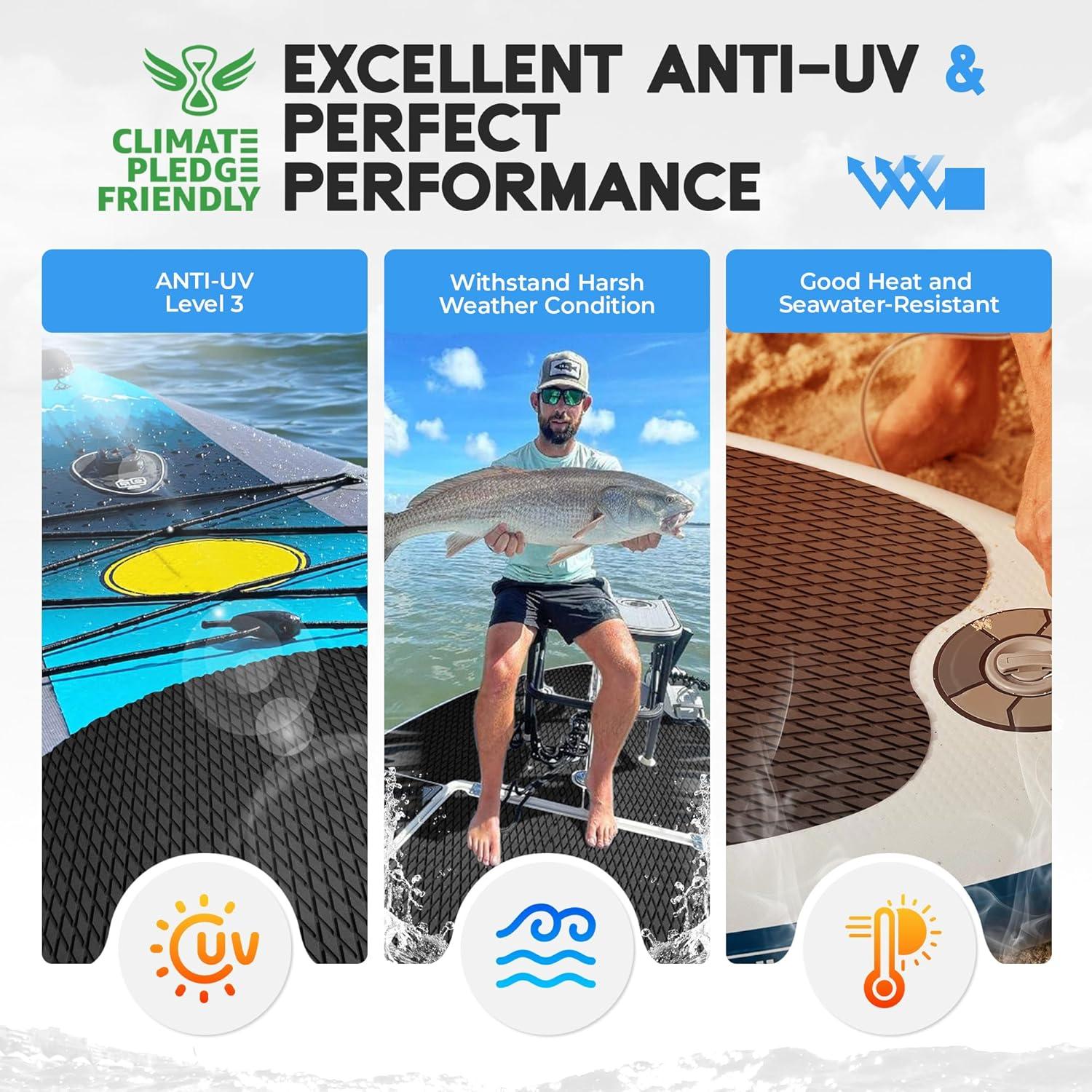 Boat Flooring - EVA Foam Boat Decking - Marine Flooring Marine Mats for Boats RV Yacht Kayak 94.5"x 47.2"/23.6"/15.7"