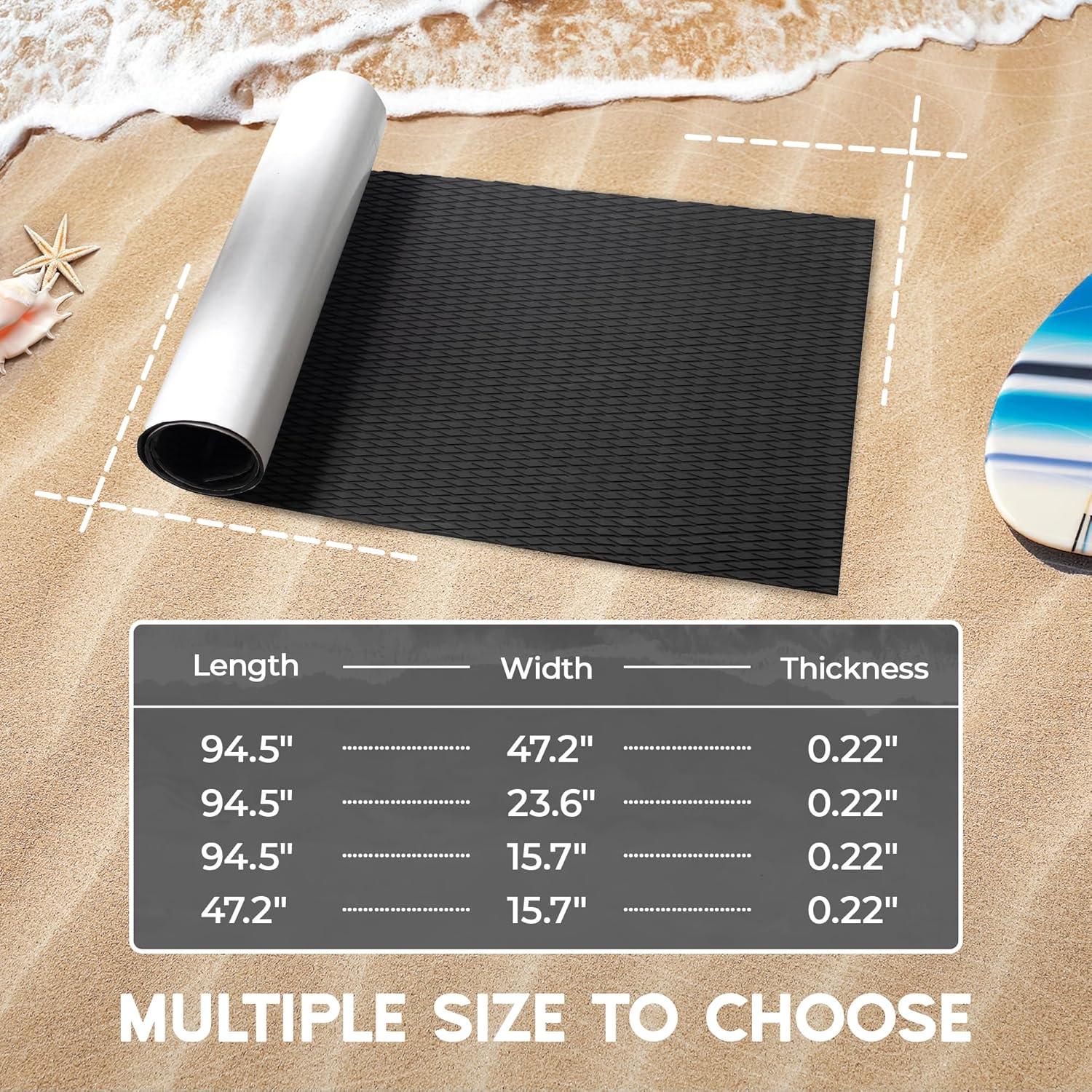 Boat Flooring - EVA Foam Boat Decking - Marine Flooring Marine Mats for Boats RV Yacht Kayak 94.5"x 47.2"/23.6"/15.7"