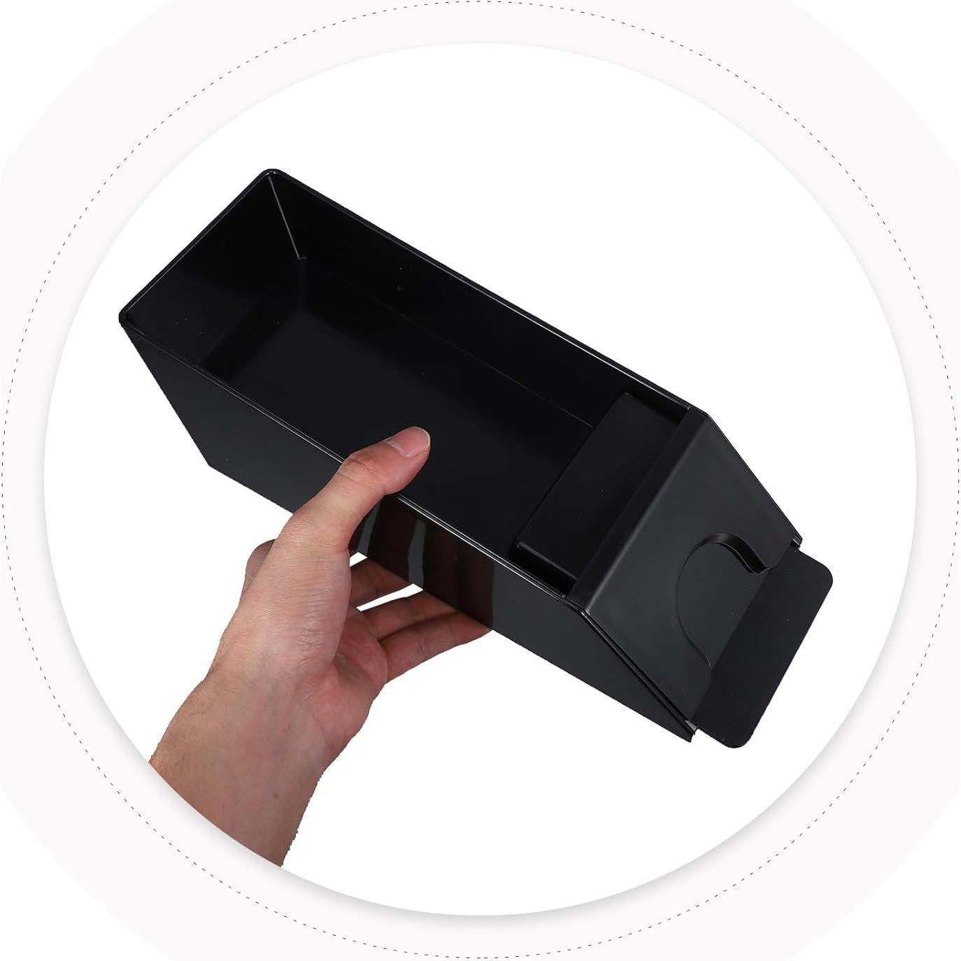 Zapato de cartas acrílico Abaodam para 6 mazos, 29x10cm, negro