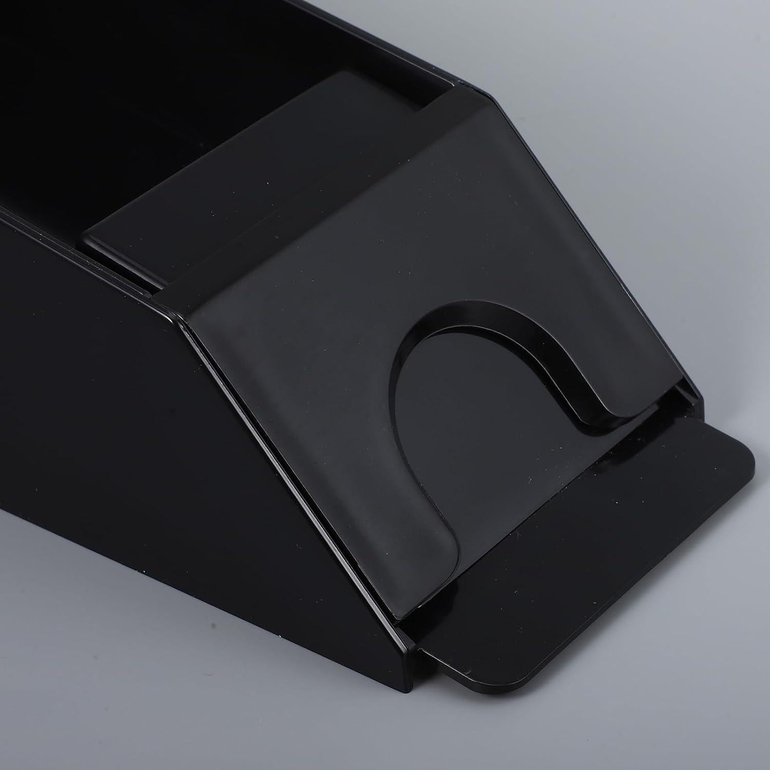 Zapato de cartas acrílico Abaodam para 6 mazos, 29x10cm, negro