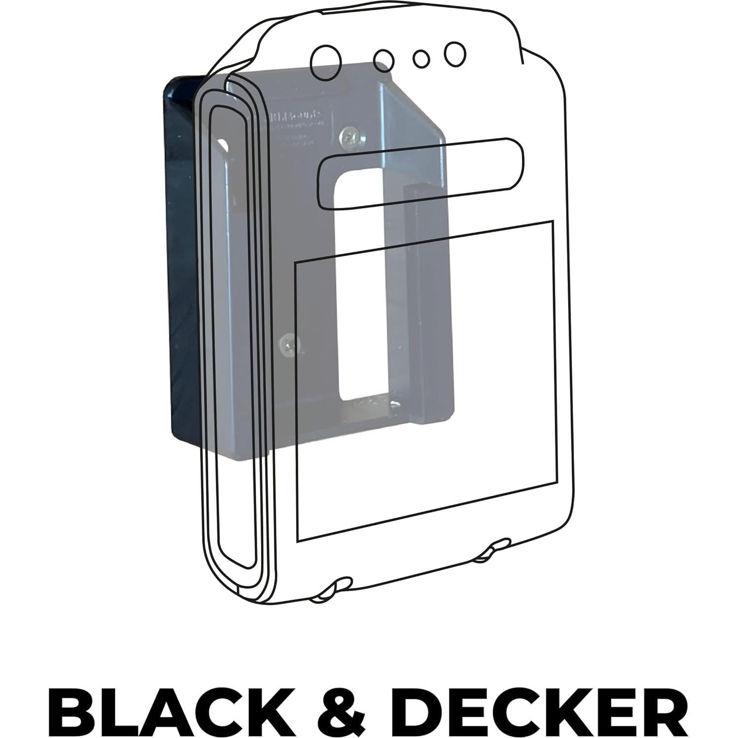 Soporte de Batería StealthMounts para Black & Decker 20V - 6 Piezas