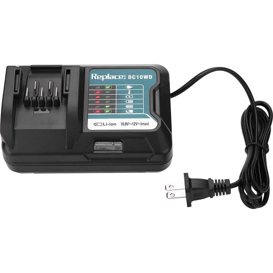 Cargador Rápido Zerone 10.8V-12V para Baterías Makita
