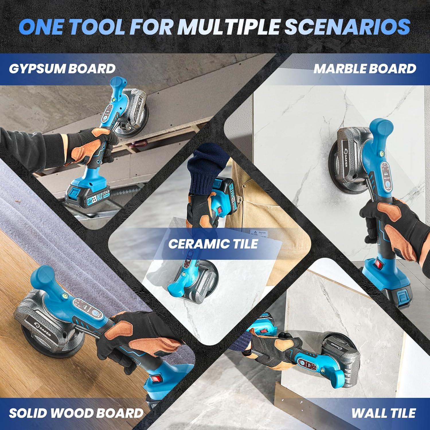 Herramienta de Vibración Inalámbrica Saker 22V con 2 Baterías