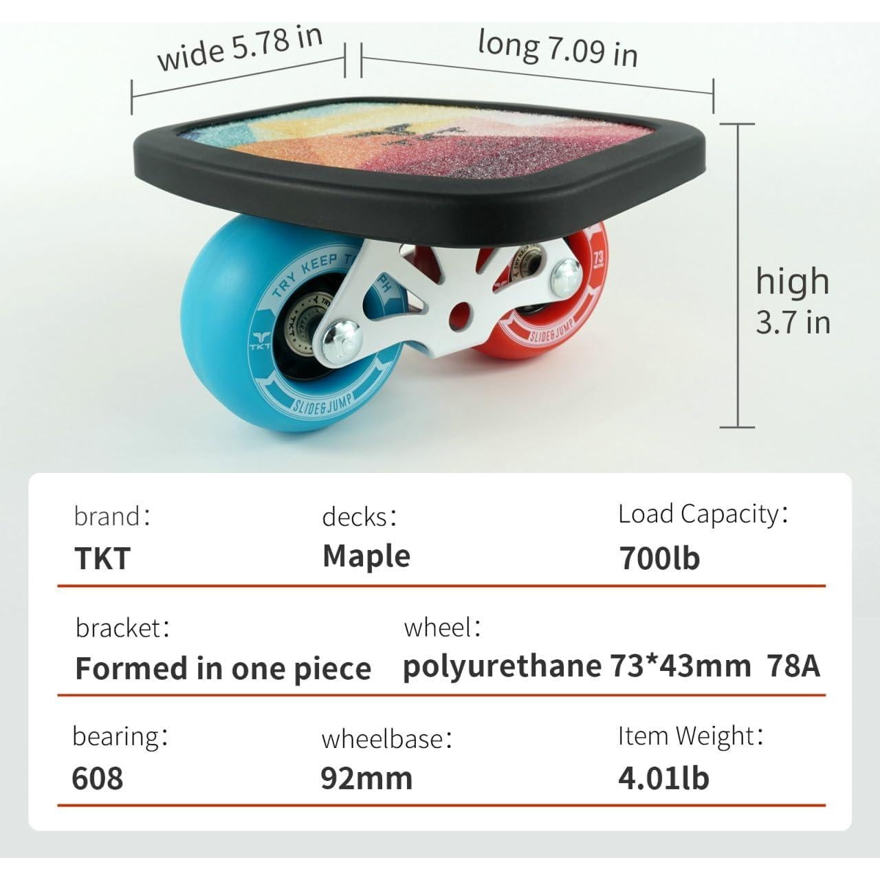 Patines de Rodillo TKT CRUISER-1 con Tabla de Arce y Ruedas PU
