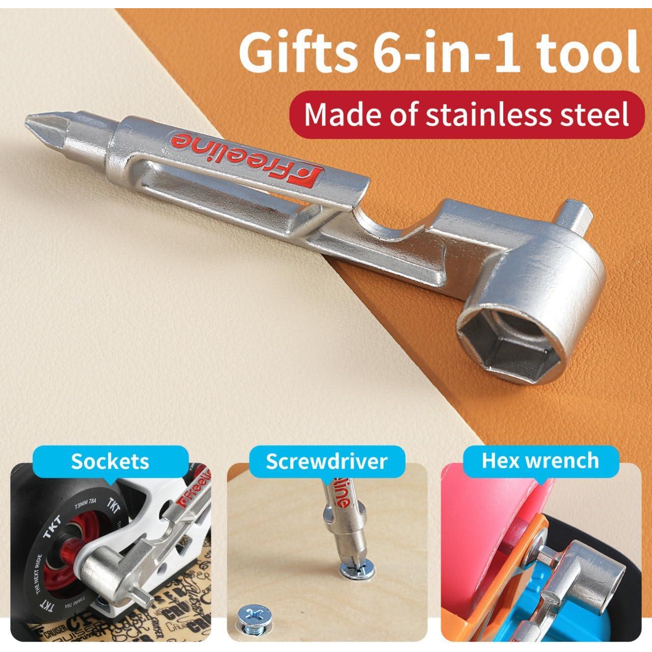 Patines de Rodillo TKT CRUISER-1 con Tabla de Arce y Ruedas PU