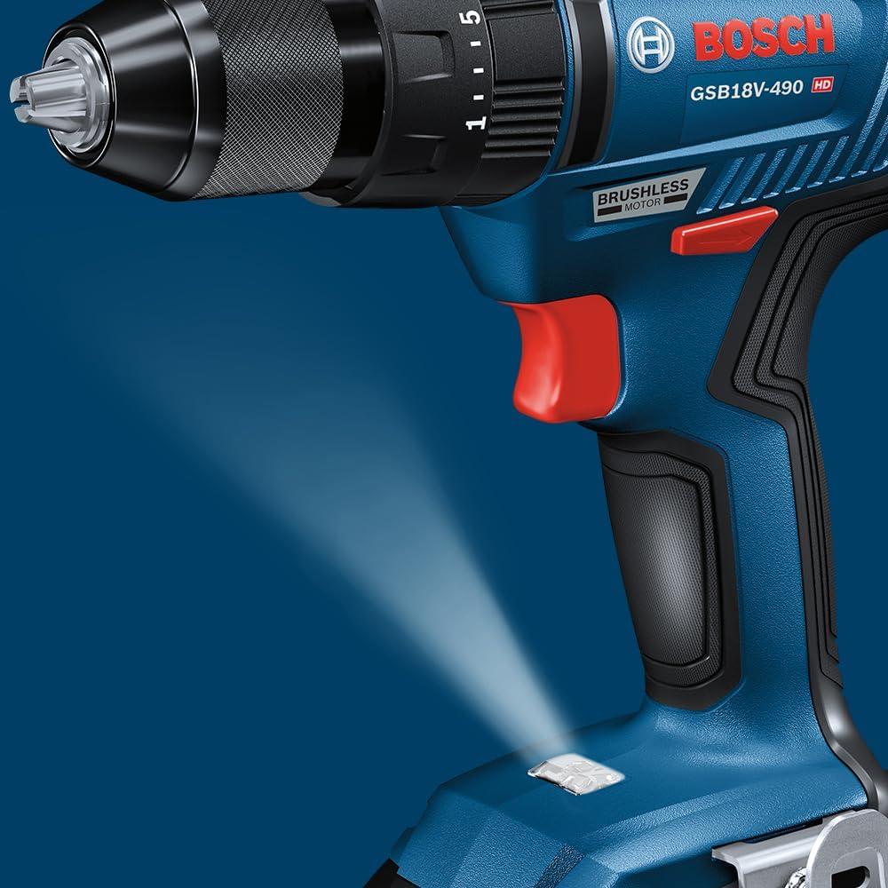 Taladro Percusión Bosch GSB18V-490 18V 2 Ah Sin Escobillas
