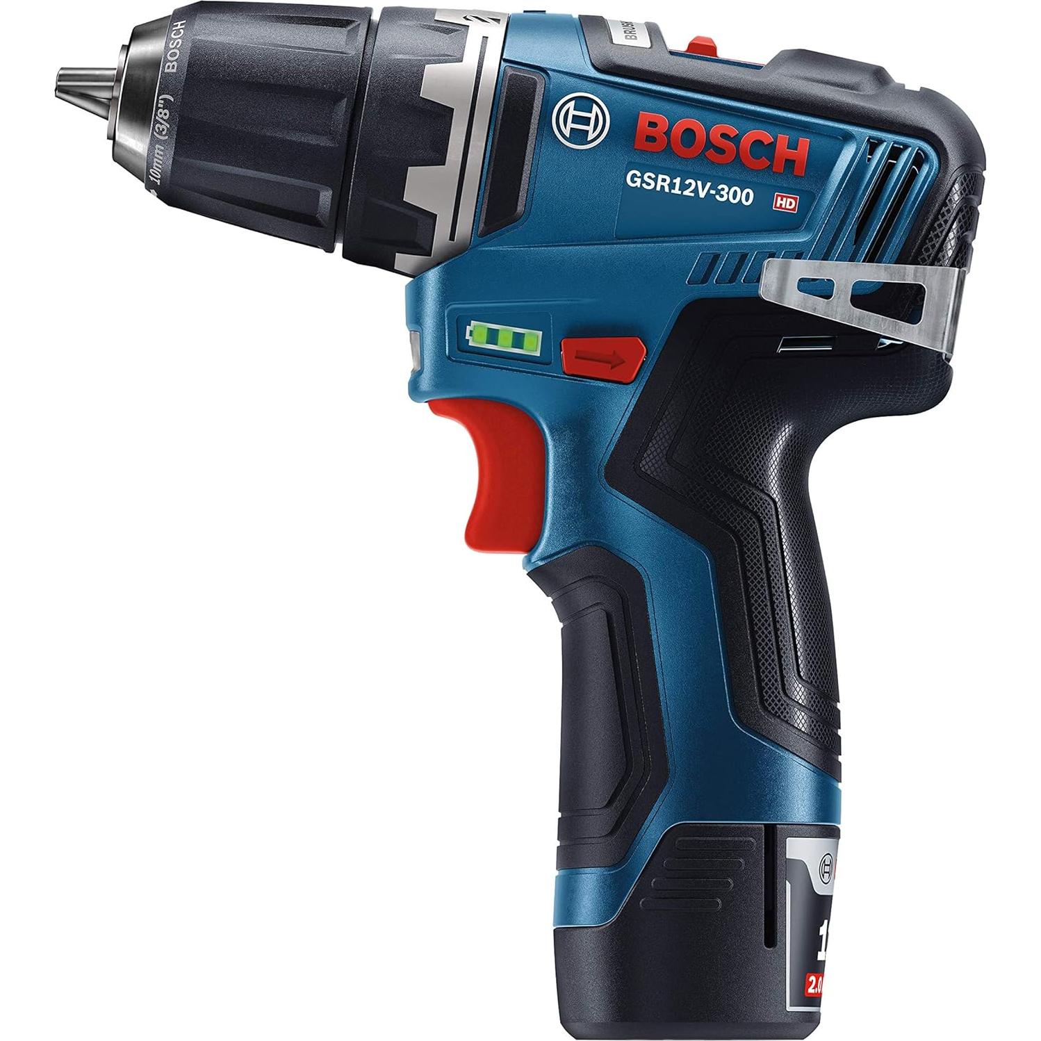 Taladro Atornillador Bosch GSR12V-300B22 12V 34Nm 2 Baterías