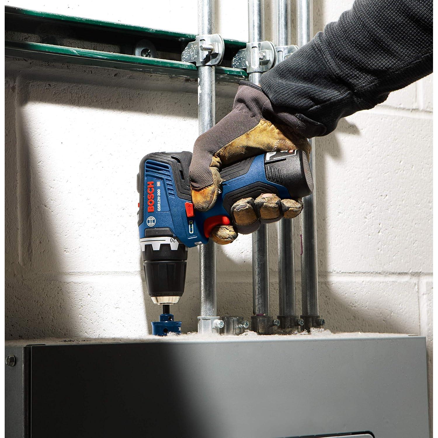 Taladro Atornillador Bosch GSR12V-300B22 12V 34Nm 2 Baterías