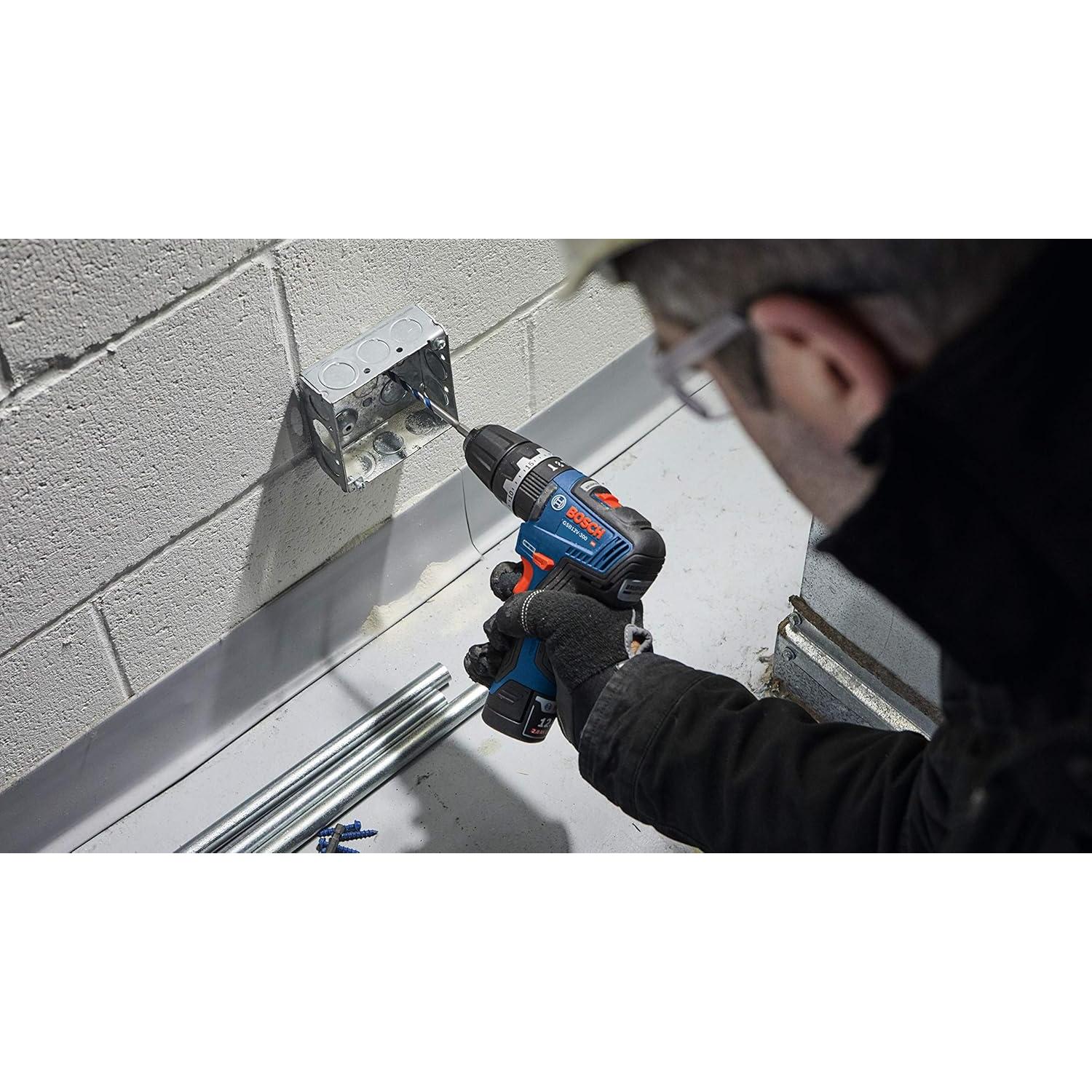 Taladro Percutor Bosch GSB12V-300 12V Max 3/8" con 2 Baterías