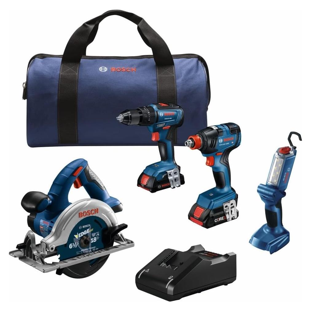 Kit Bosch GXL18V-497B23 4 Herramientas 18V con Baterías