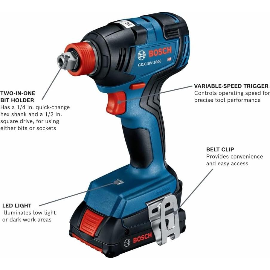 Kit Bosch GXL18V-497B23 4 Herramientas 18V con Baterías