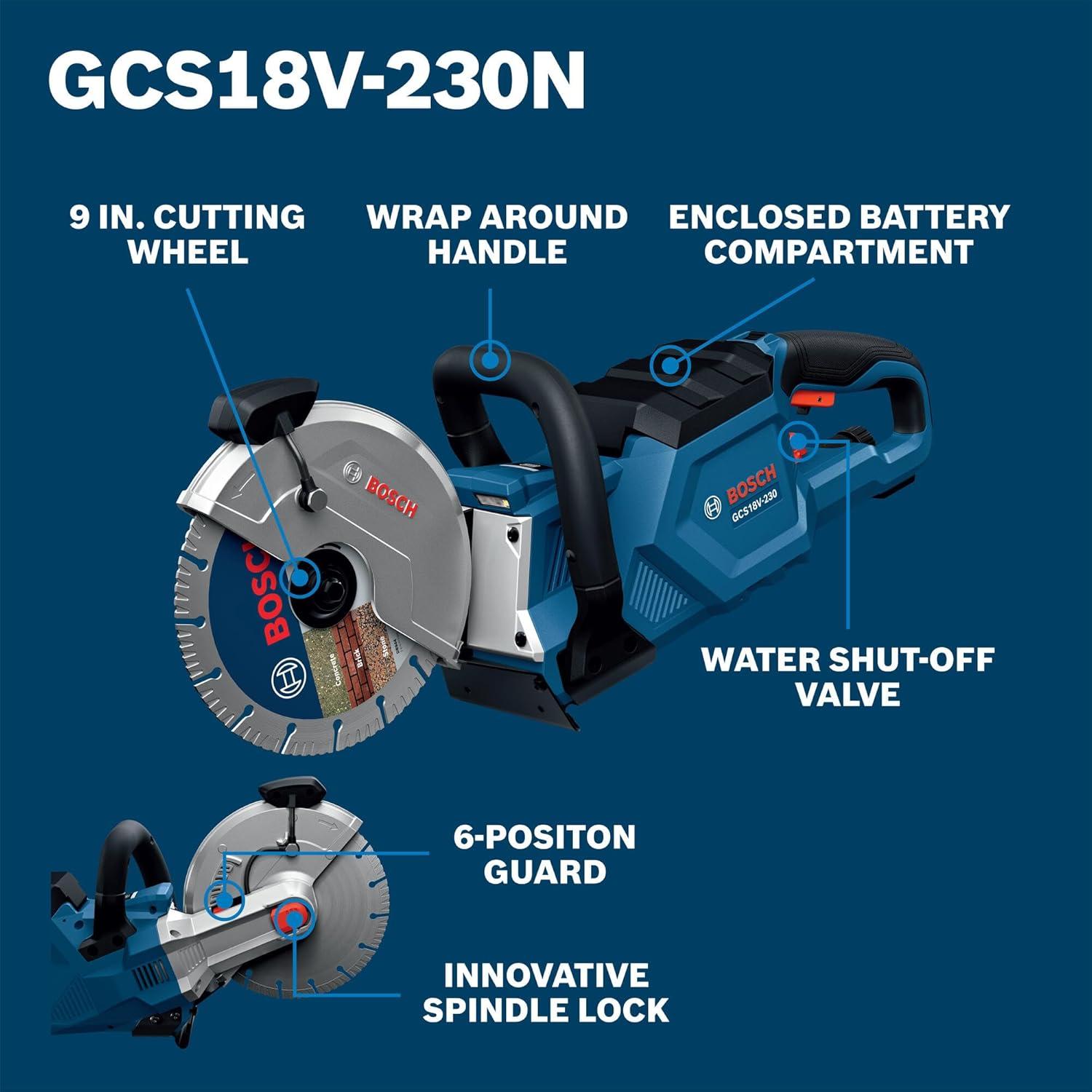 Sierra de Corte Inalámbrica BOSCH GCS18V-230 18V 23 cm