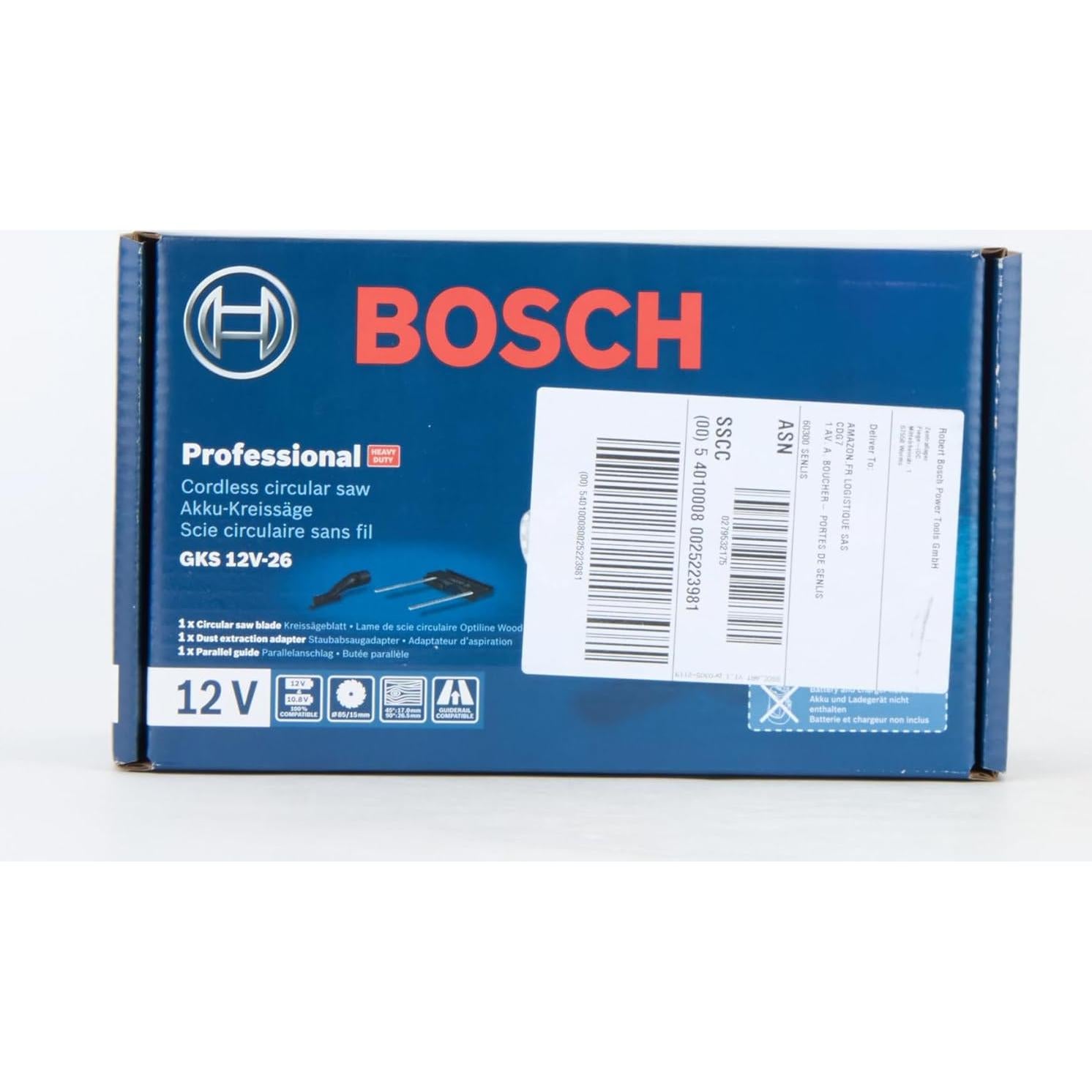 Sierra Circular Inalámbrica Bosch GKS 12V-26 85mm 1400rpm