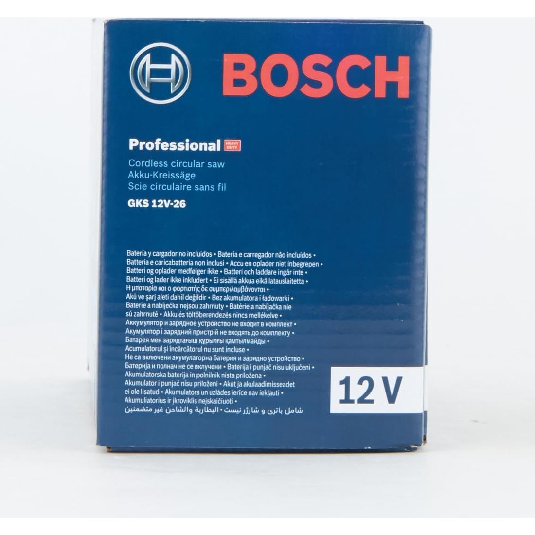 Sierra Circular Inalámbrica Bosch GKS 12V-26 85mm 1400rpm