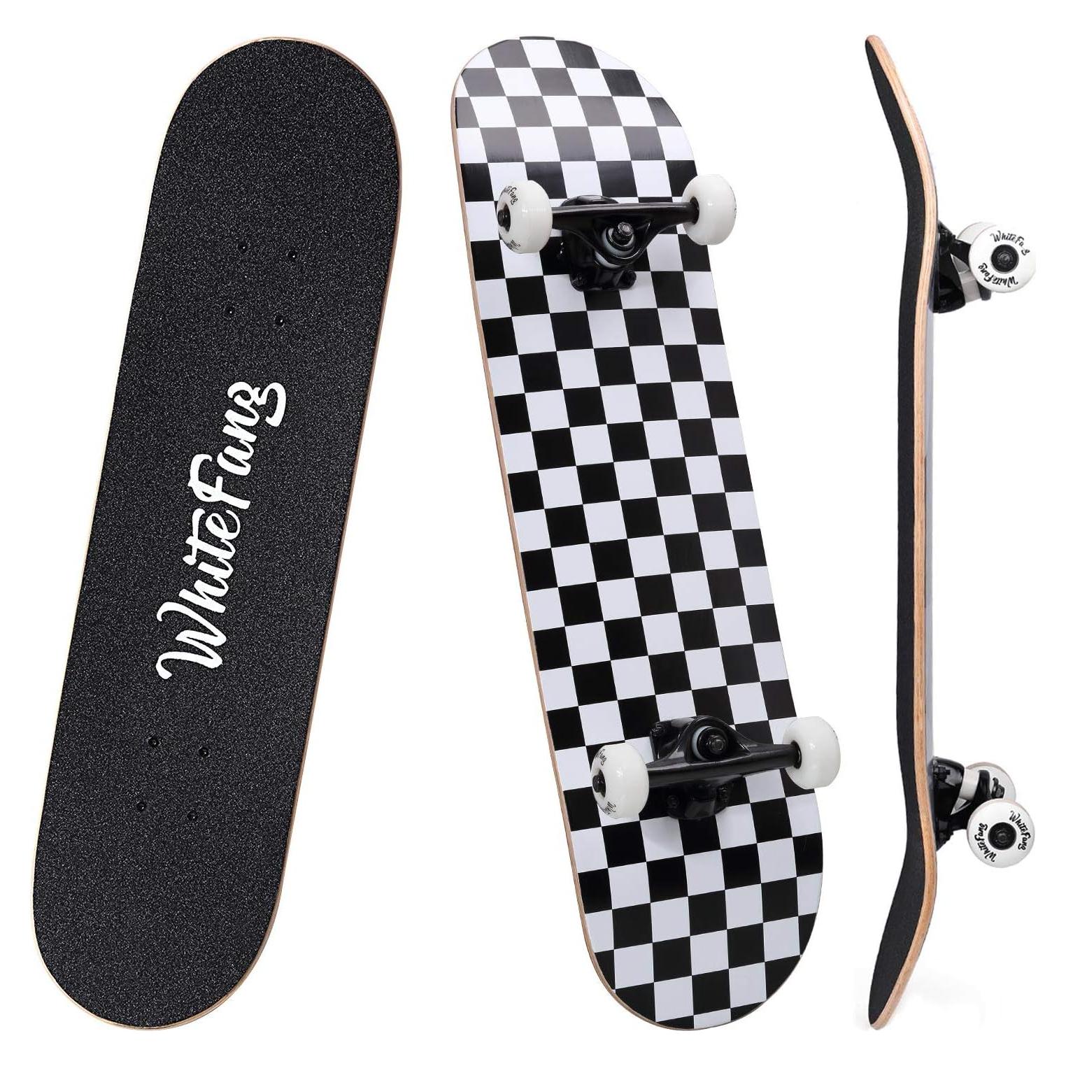 Patineta WhiteFang 31.75x20.03 cm para principiantes