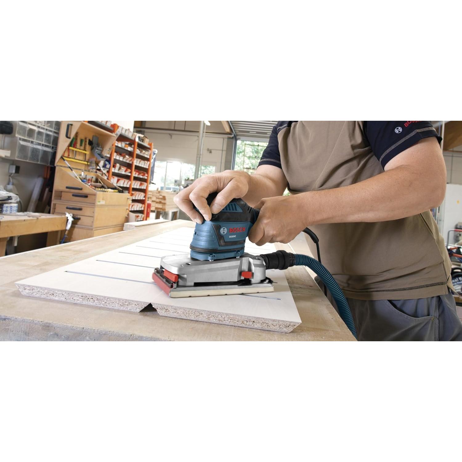 Lijadora Orbital Eléctrica BOSCH OS50VC 3.4A Control Vibración