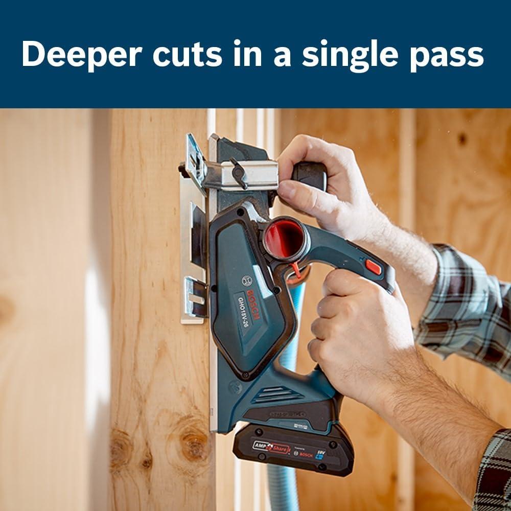 Cepillo Sin Escobillas BOSCH GHO18V-26N 18V 2.6mm 3.25"