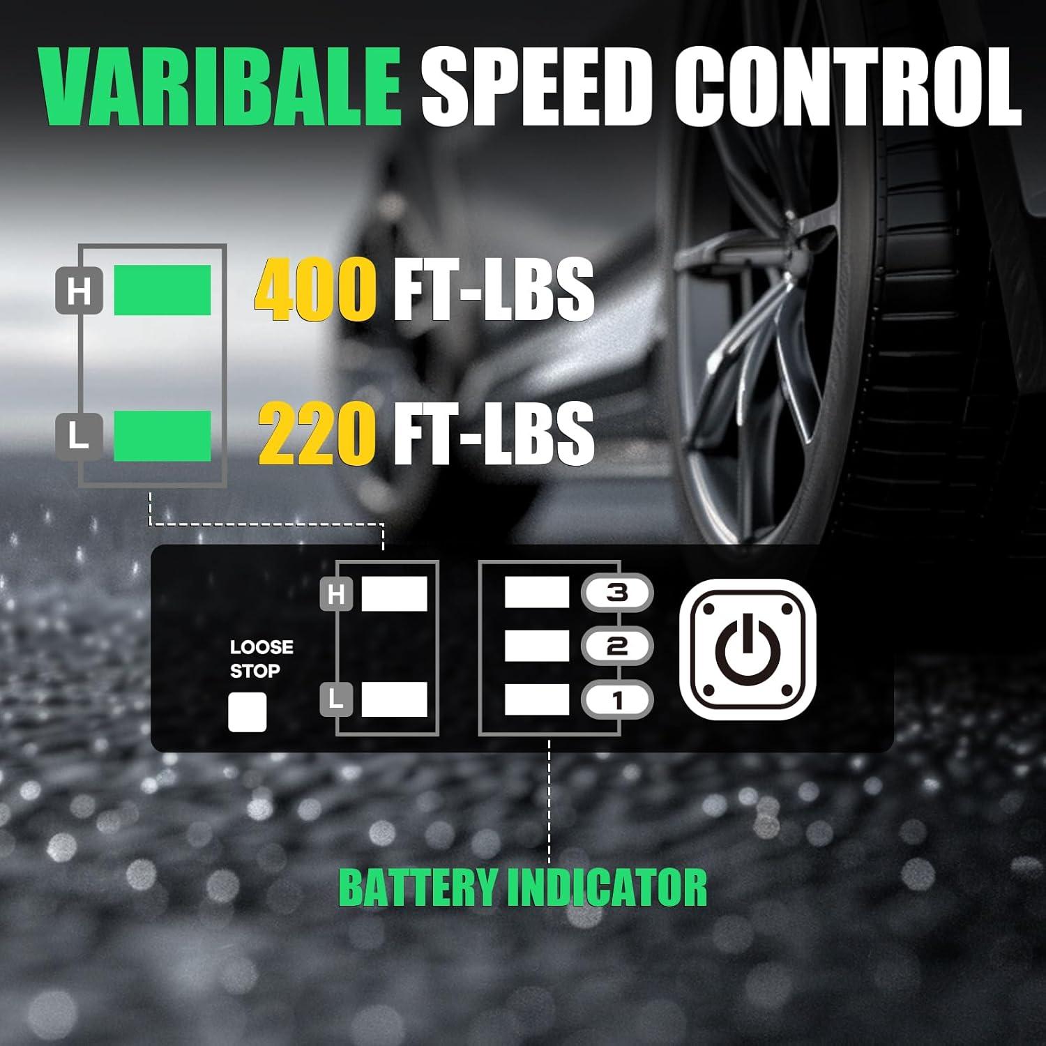 Llave de impacto inalámbrica DOWOX 540NM 21V con accesorios