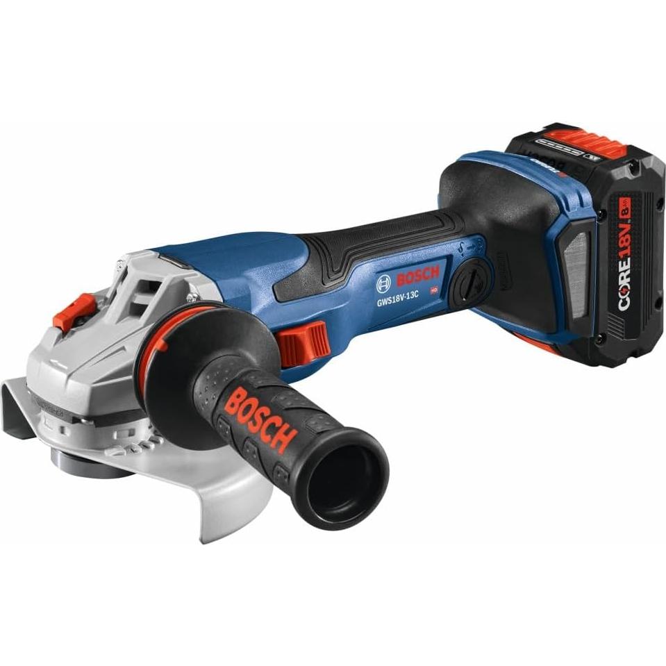 Amoladora Angular Bosch GWS18V-13C 18V 5-6" con Batería 8 Ah