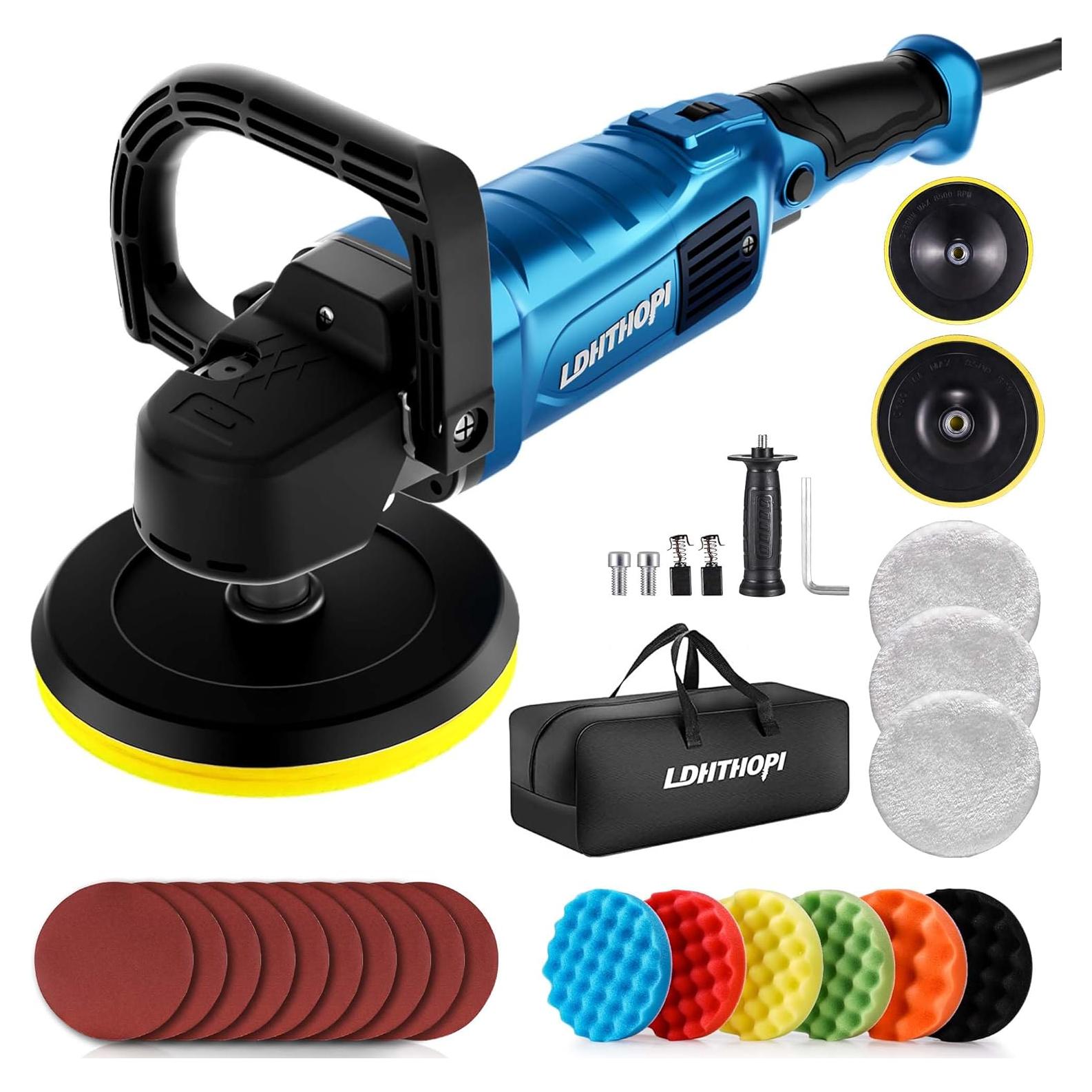 Pulidor Rotativo LDHTHOPI 1800W 6/7 Pulgadas 750-3100RPM