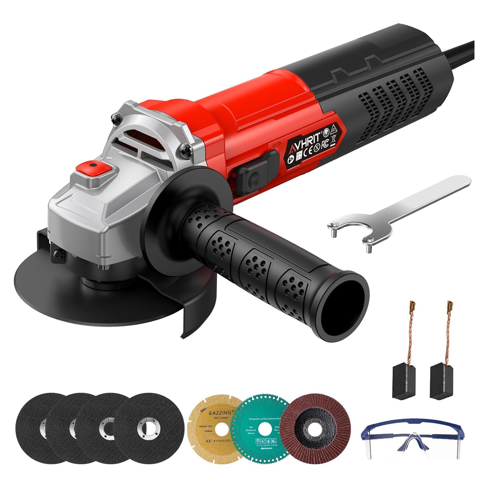 Amoladora Angular Avhrit 1200W 4.5" 13000 RPM Ergonómica