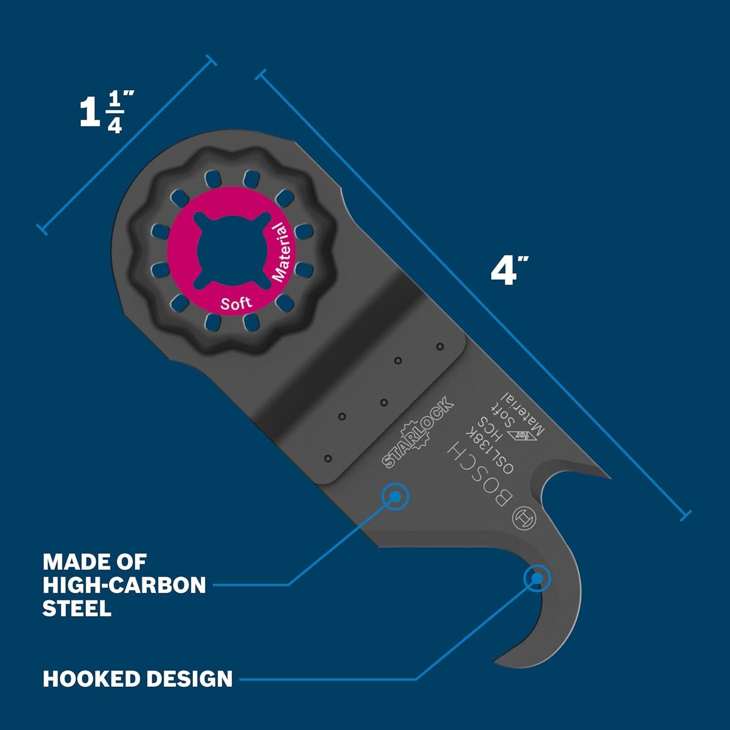 Cuchilla de Gancho Bosch OSL138K para Cortes en Alfombra