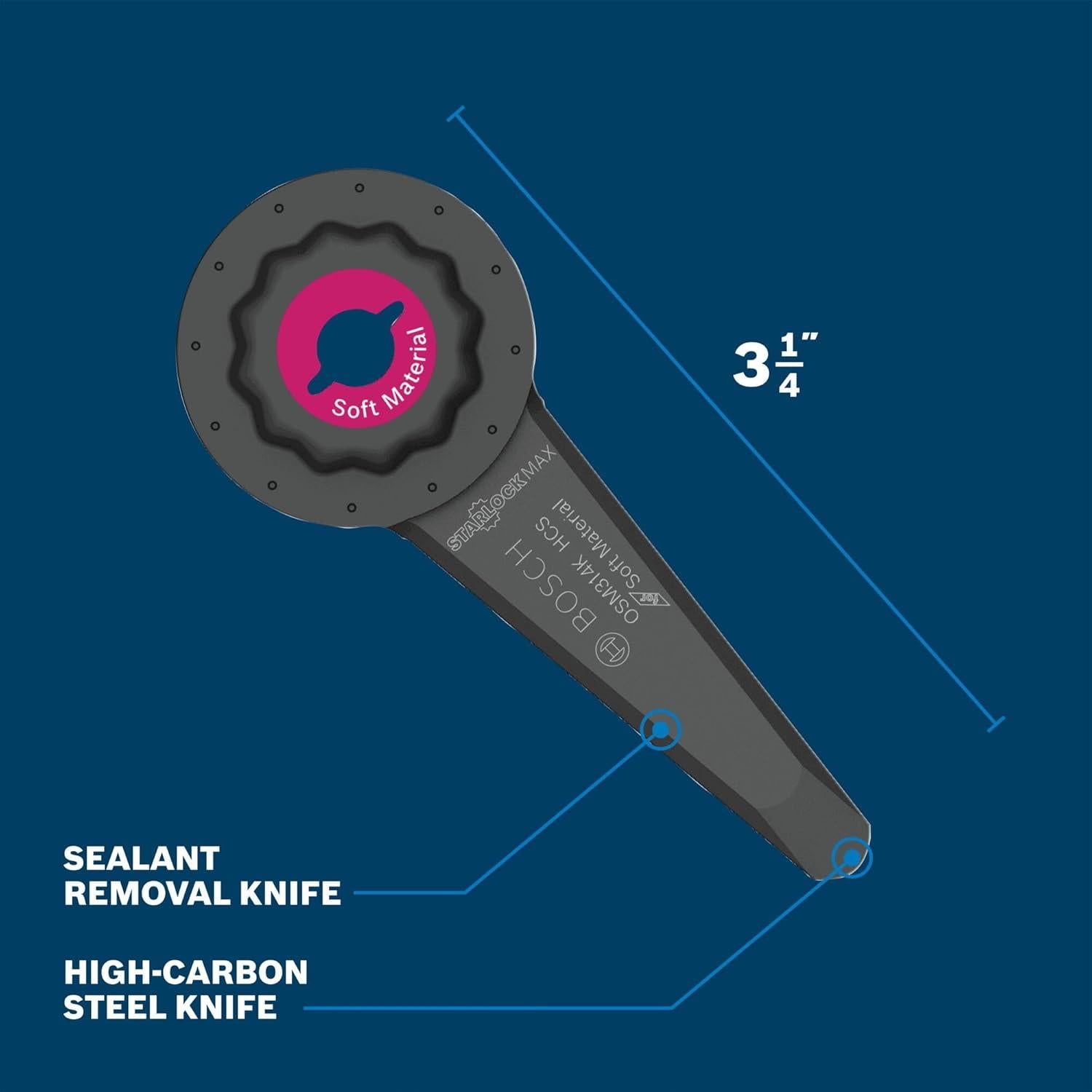 Cuchillo de Sellador BOSCH OSM314K 8,26 cm Acero Carbono